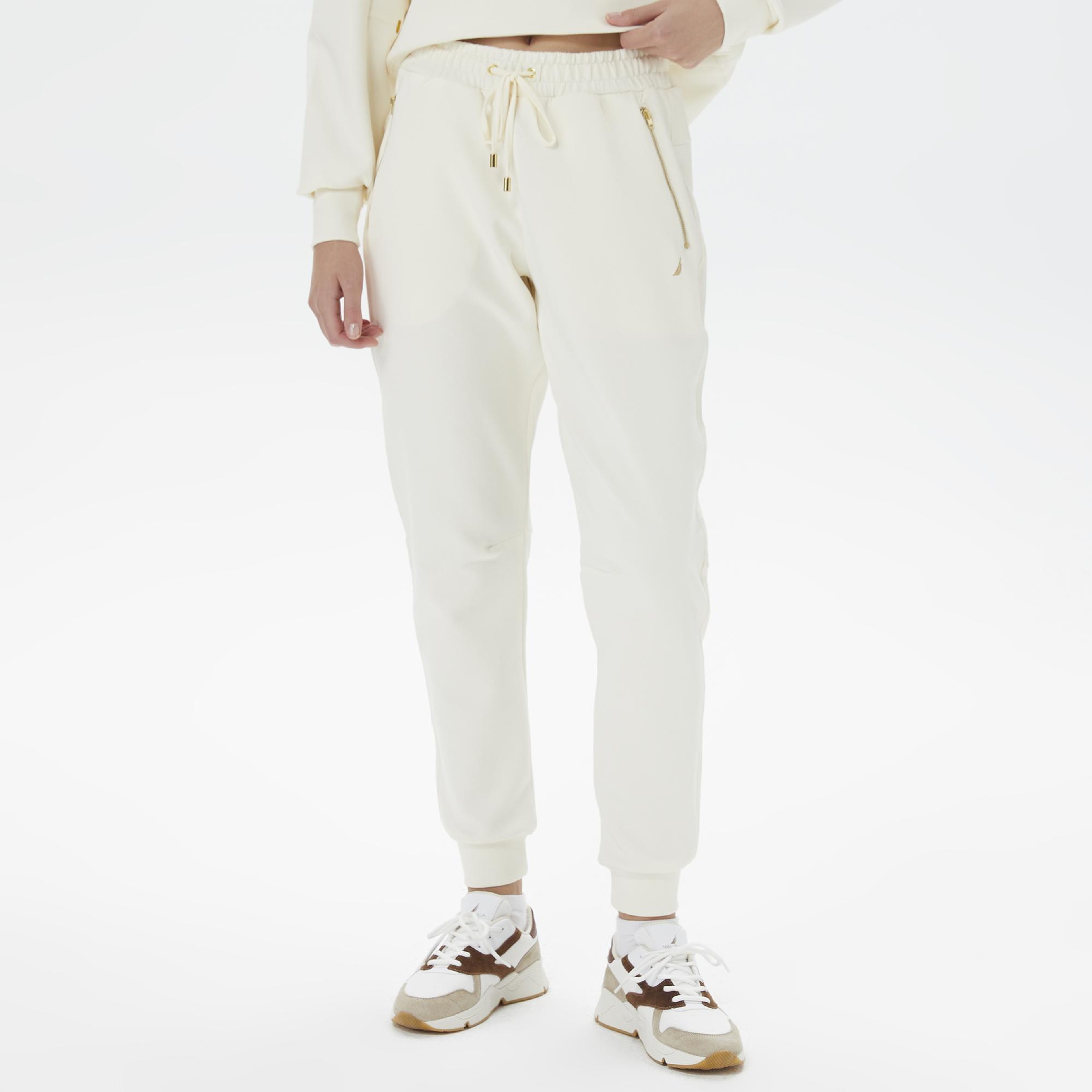 Nautica Kadın Kırık Beyaz Relaxed Fit Eşofman Altı