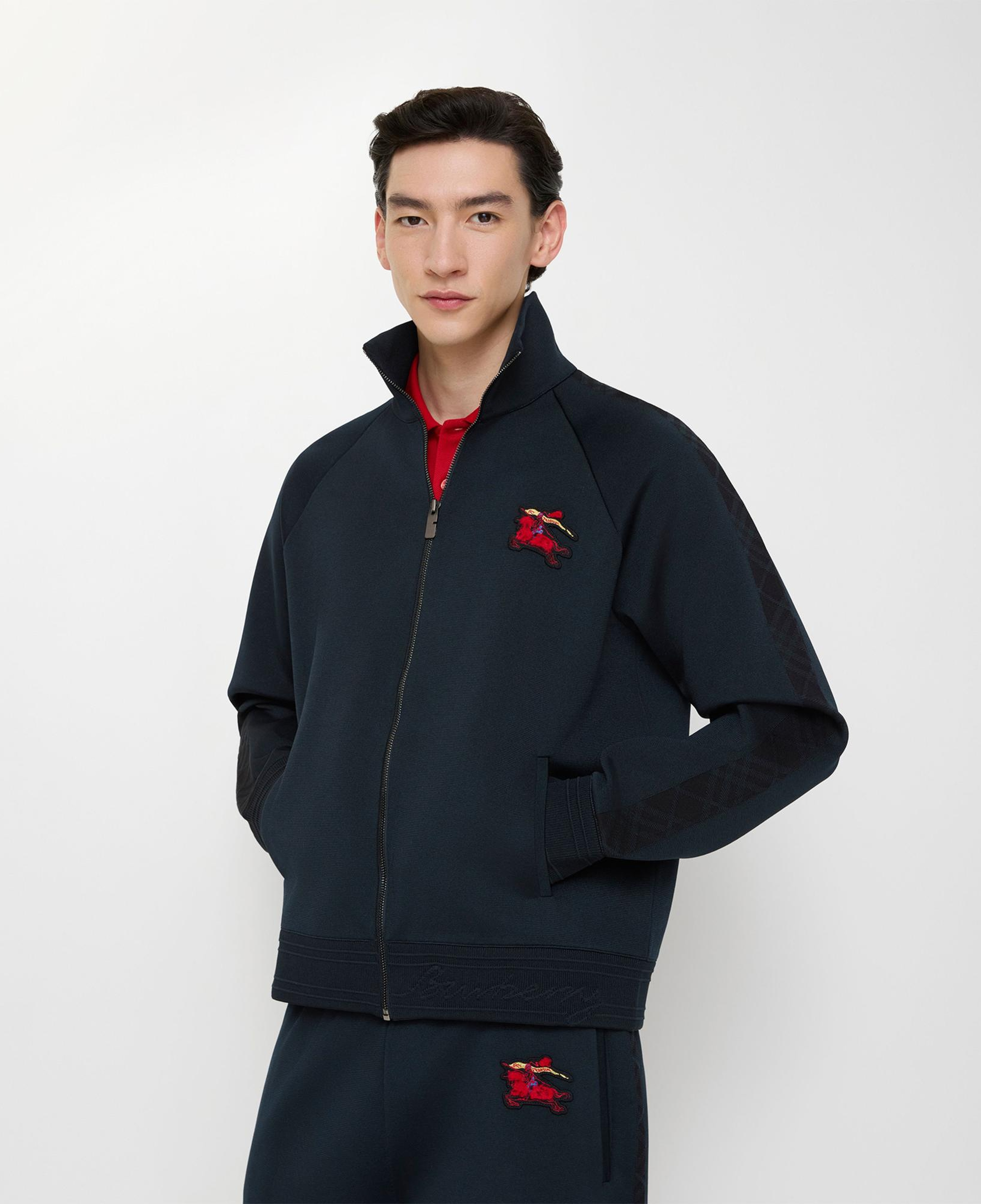 Burberry Ekd Viscose Blend Track Erkek Lacivert Ceket