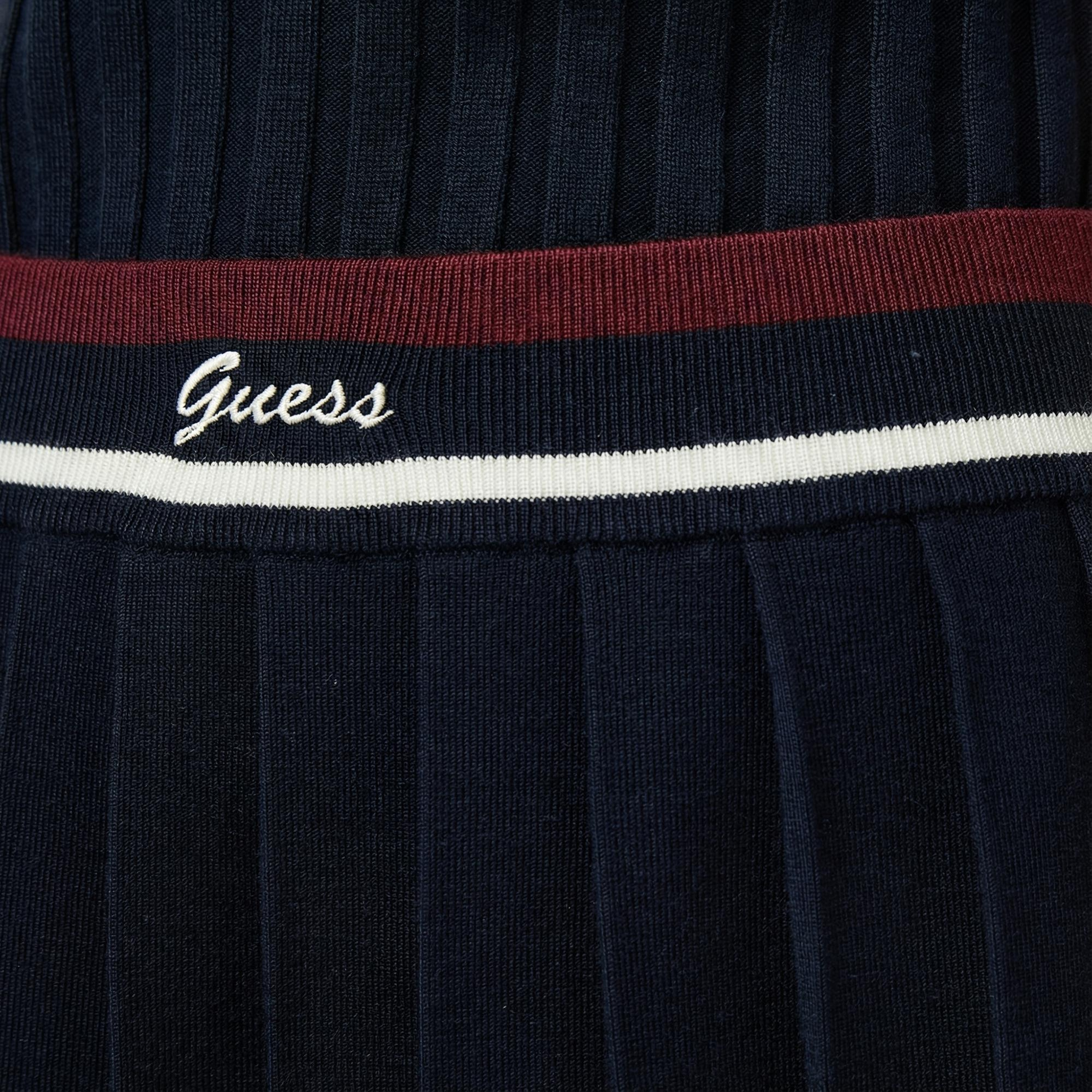 Guess Sabina A Kesim Yün Karışımlı Kadın Lacivert Etek