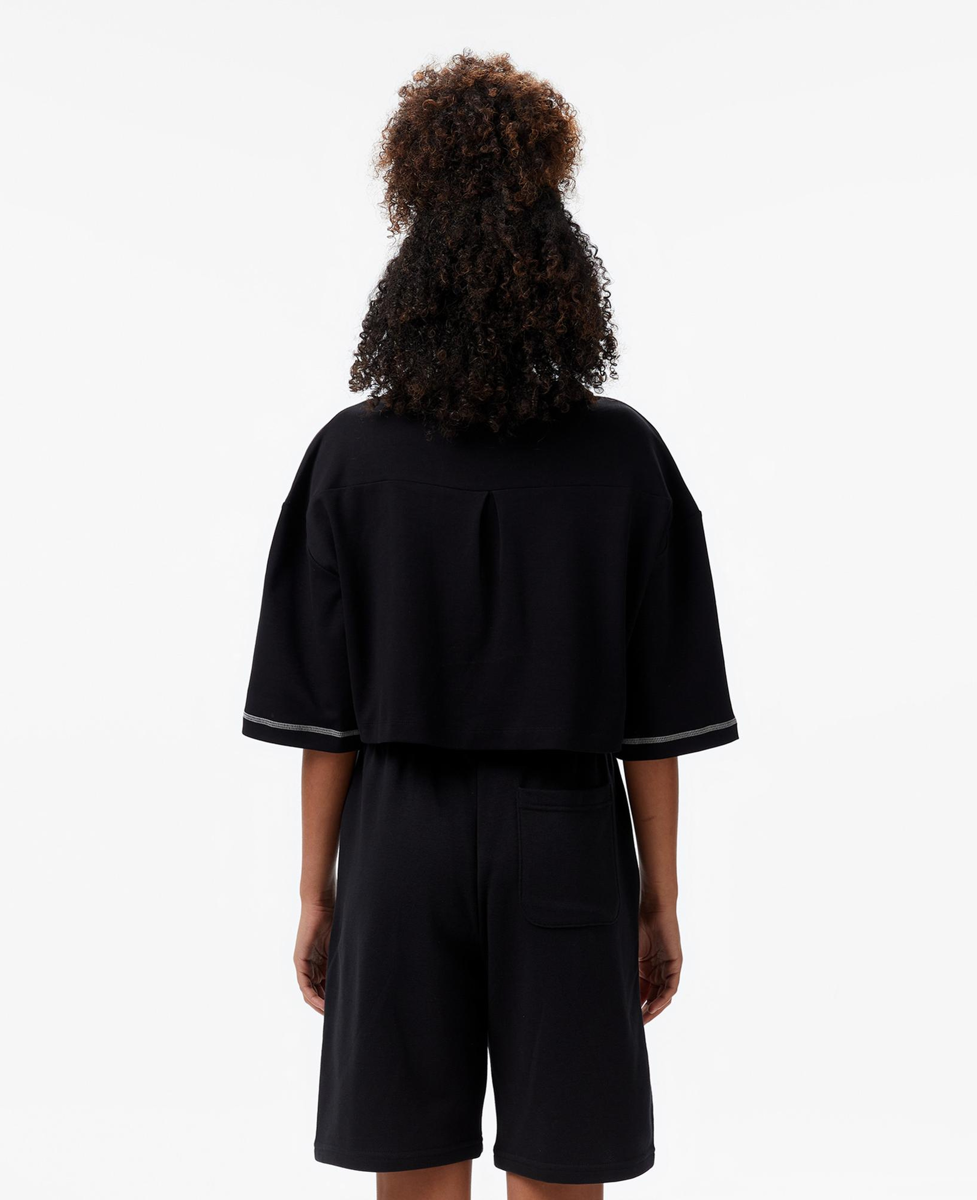 Converse Star Chevron Baskılı Kadın Siyah T-Shirt