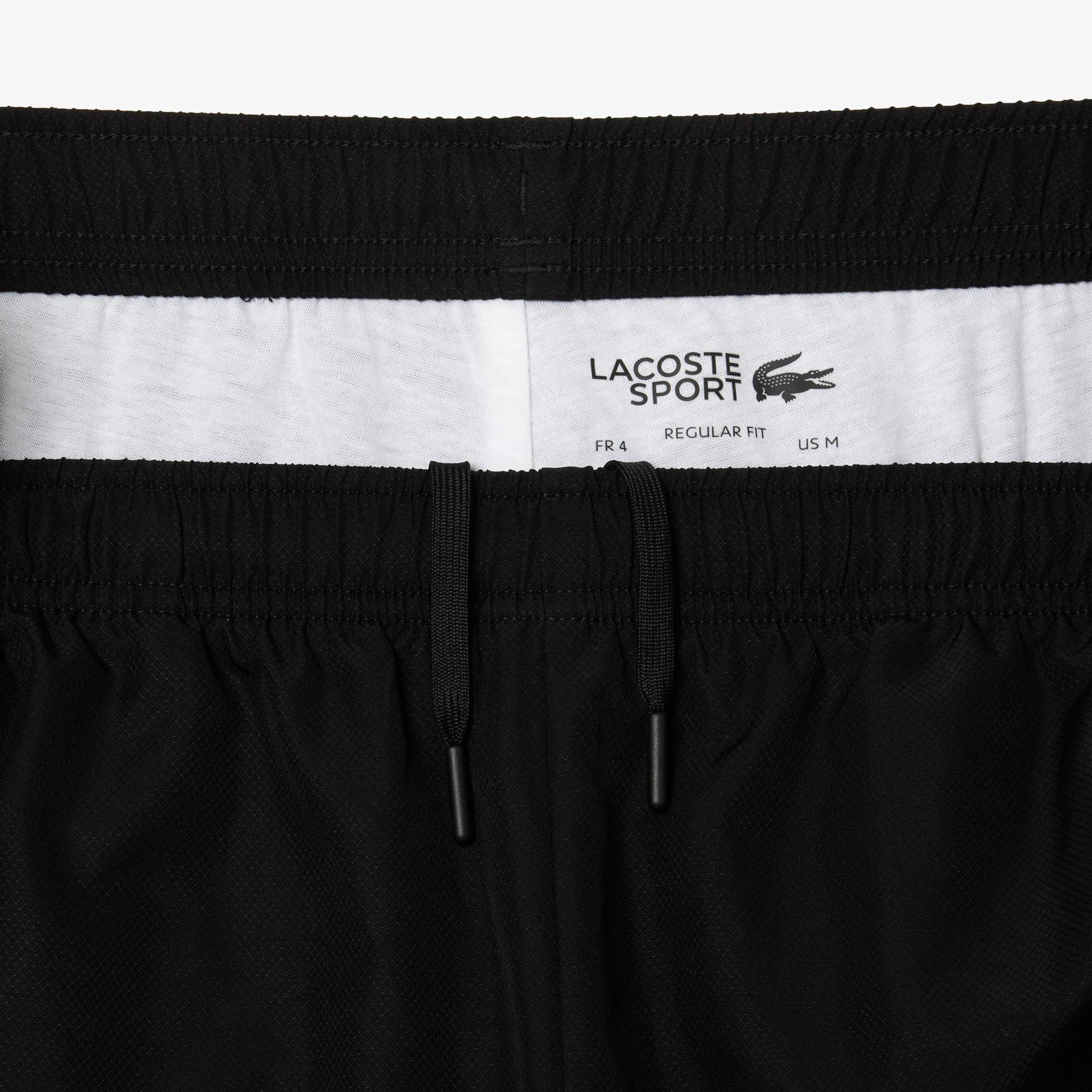 Lacoste Erkek Regular Fit Fermuarlı Yaka Baskılı Siyah Eşofman Takımı