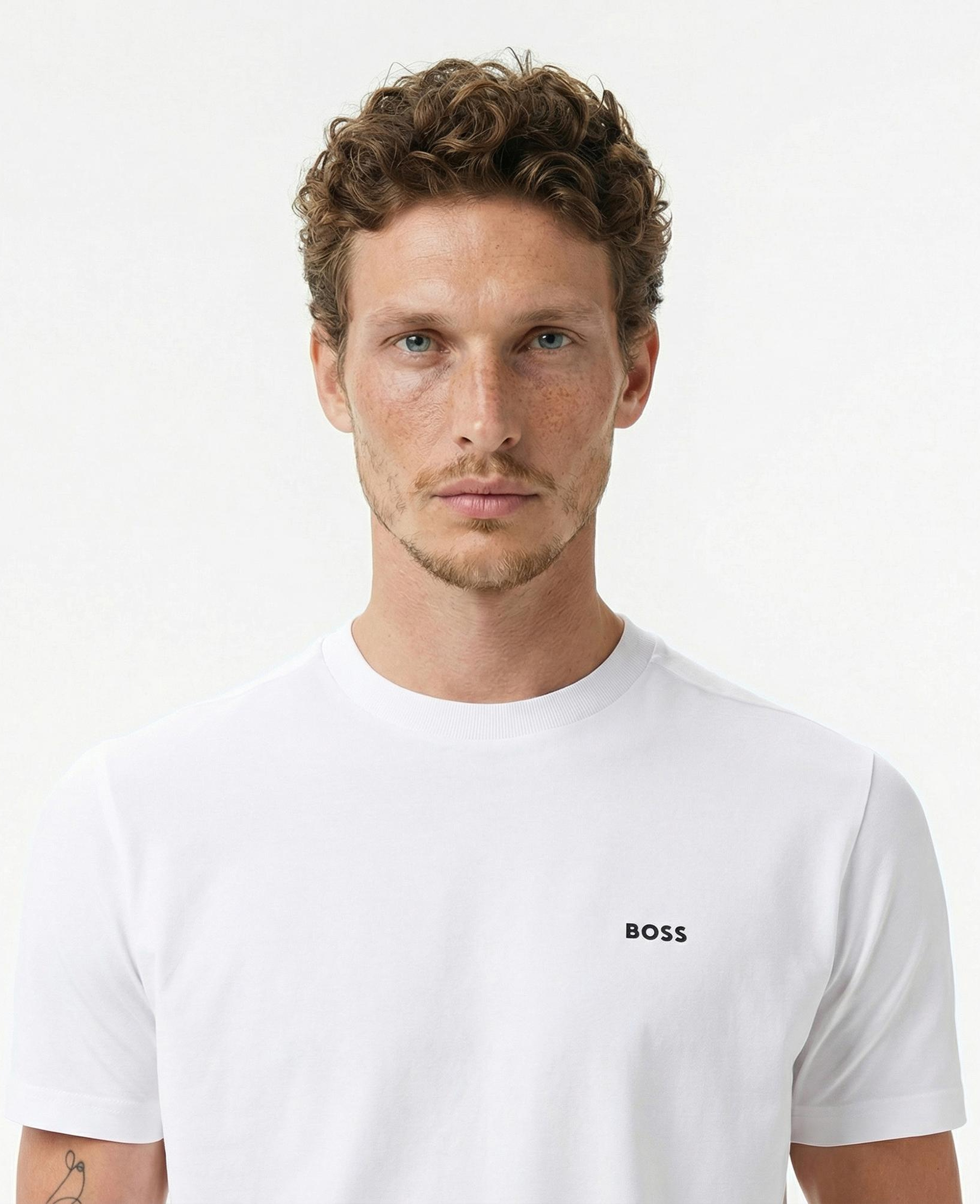 Boss Erkek Beyaz T-Shirt