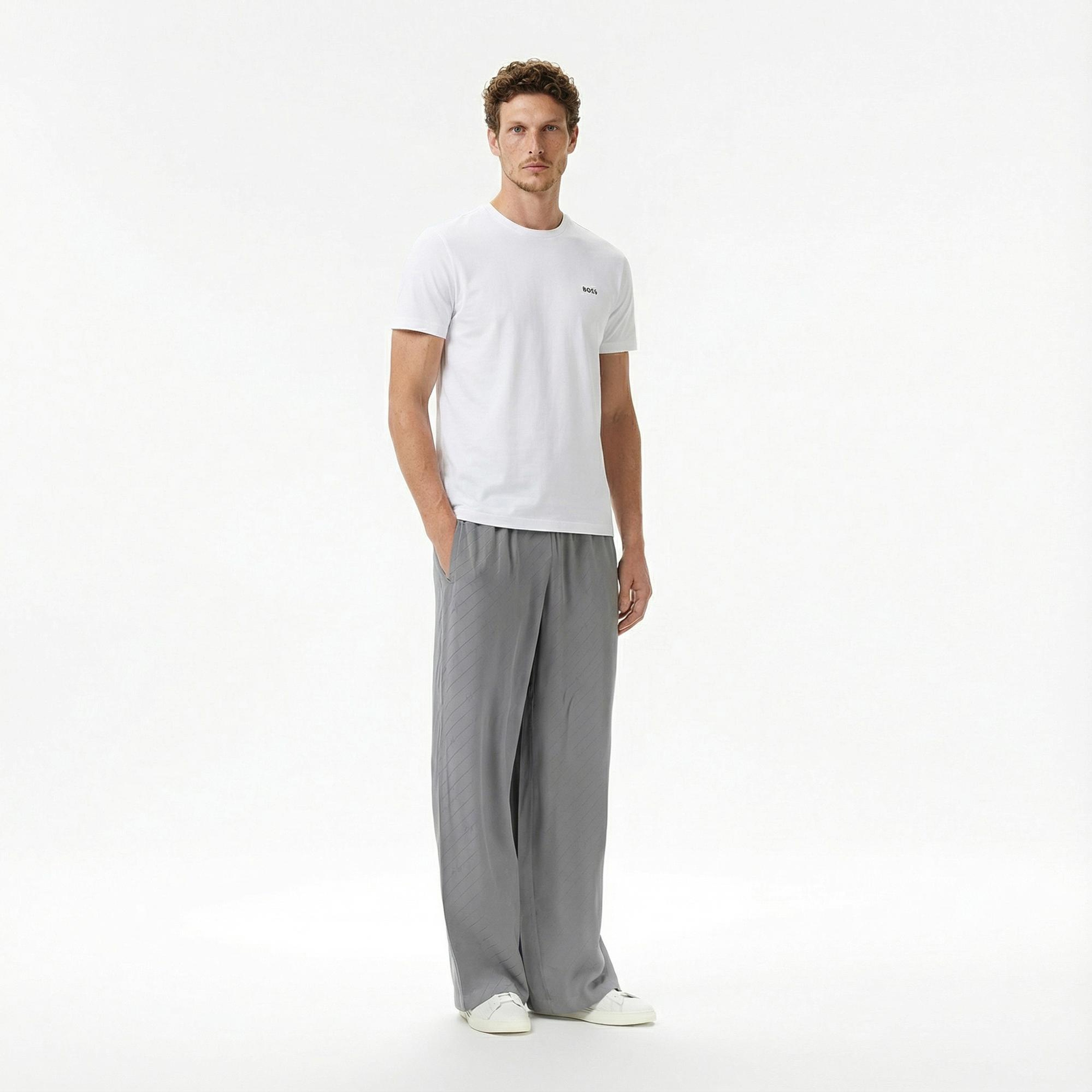 Boss Erkek Beyaz T-Shirt