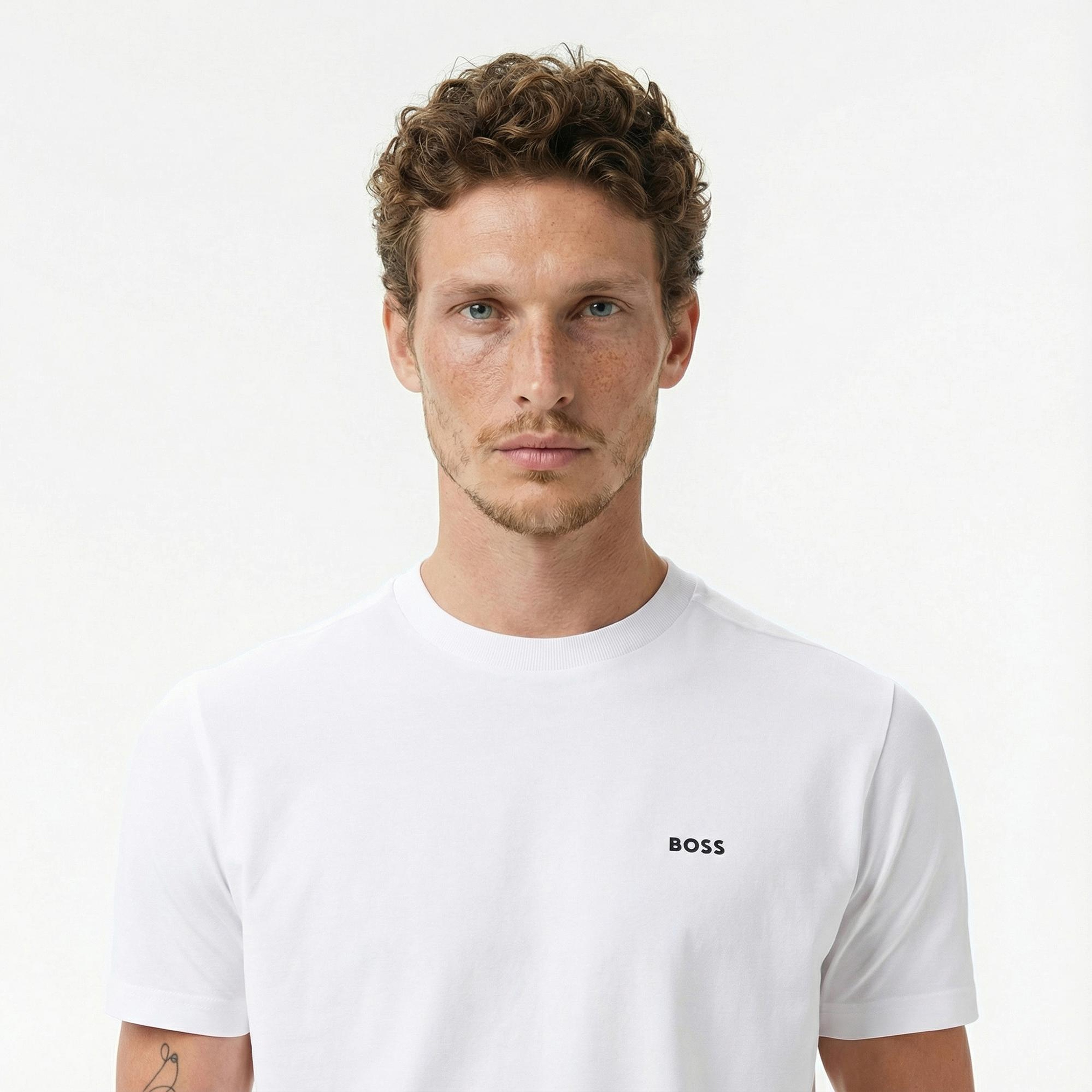 Boss Erkek Beyaz T-Shirt