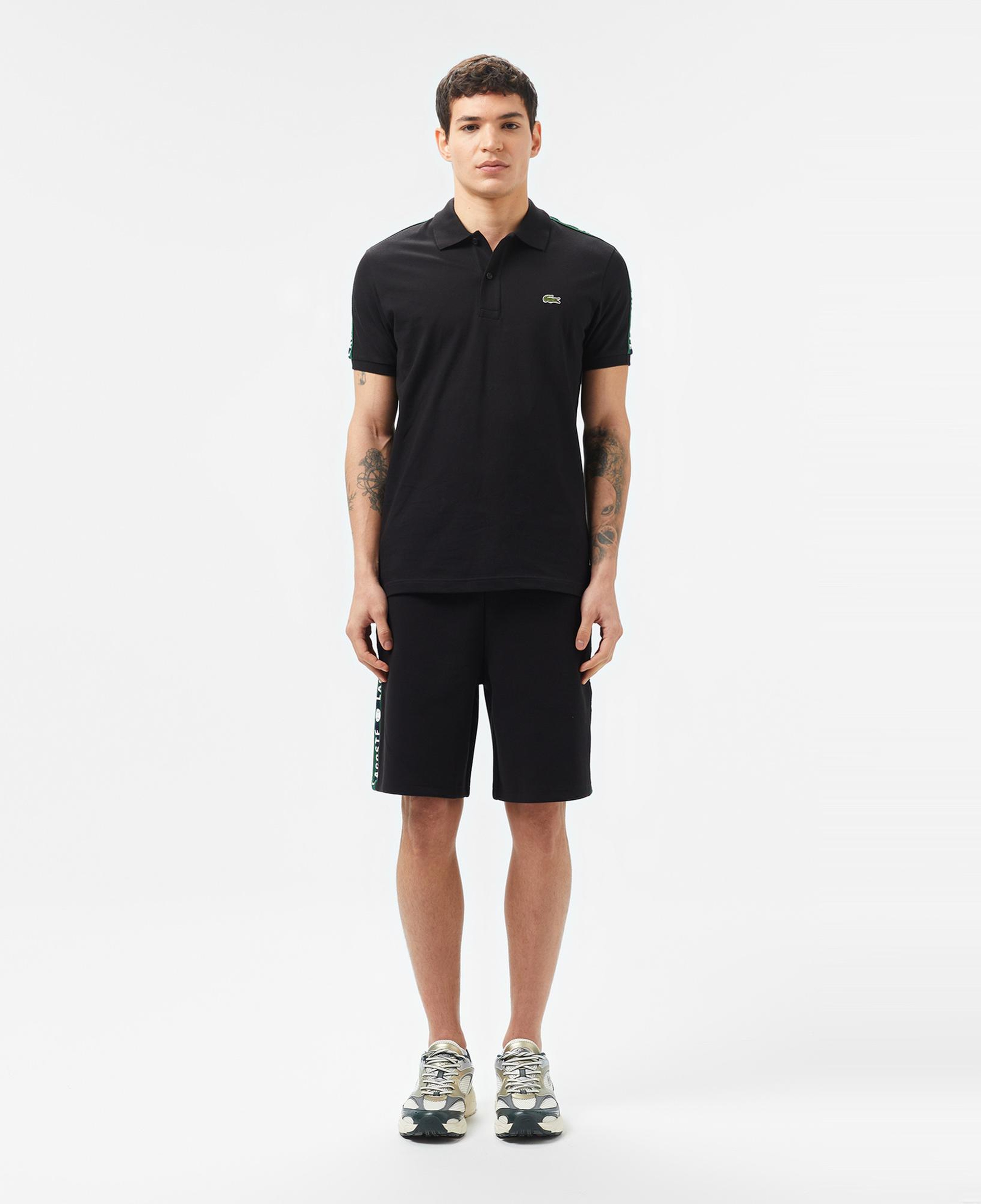 Lacoste Erkek Regular Fit Baskılı Siyah Polo
