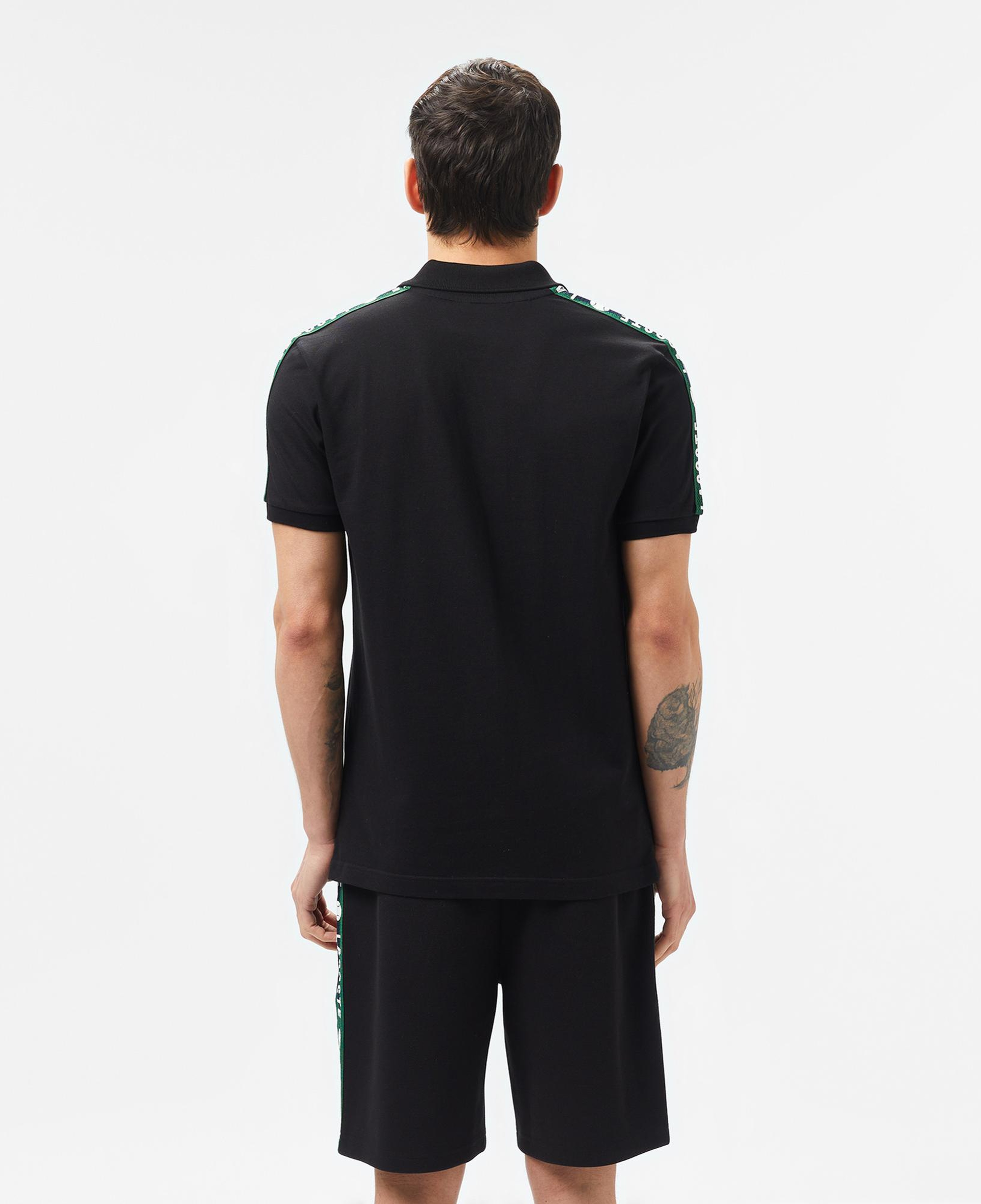 Lacoste Erkek Regular Fit Baskılı Siyah Polo