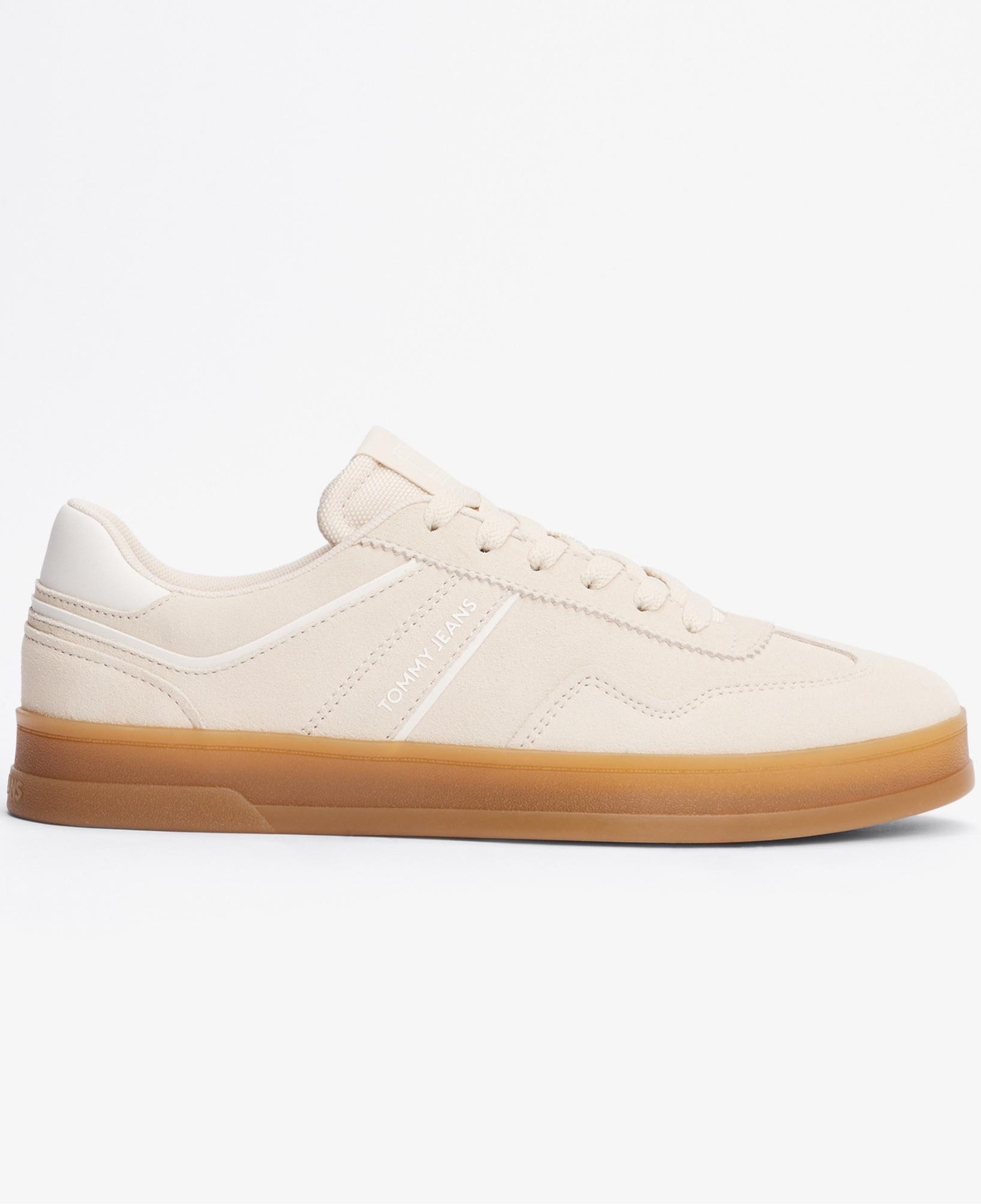 Tommy Hilfiger The Greenwich Suede Kadın Bej Sneaker