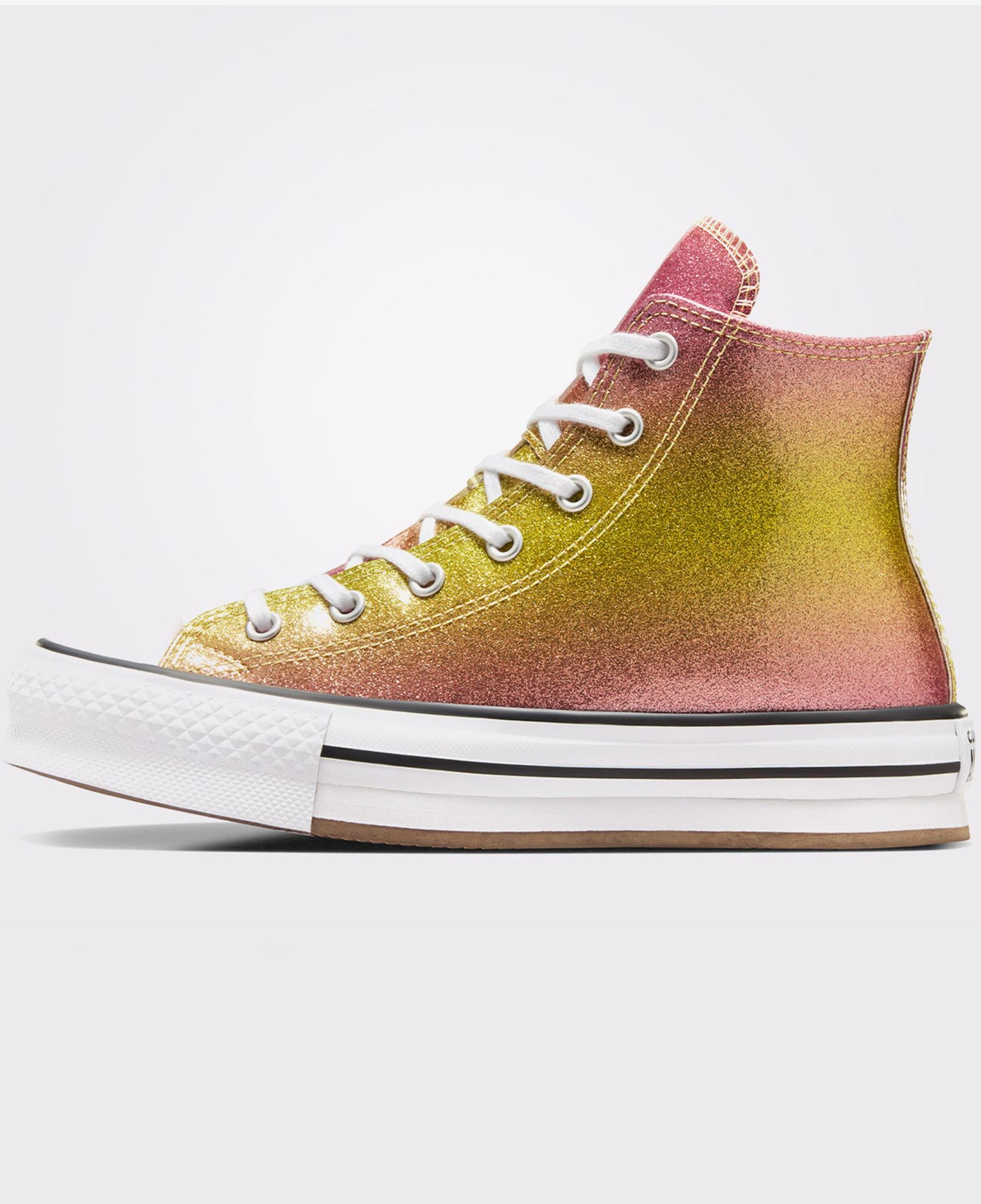 Converse Chuck Taylor All Star EVA Lift Platform Genç Sarı Sneaker