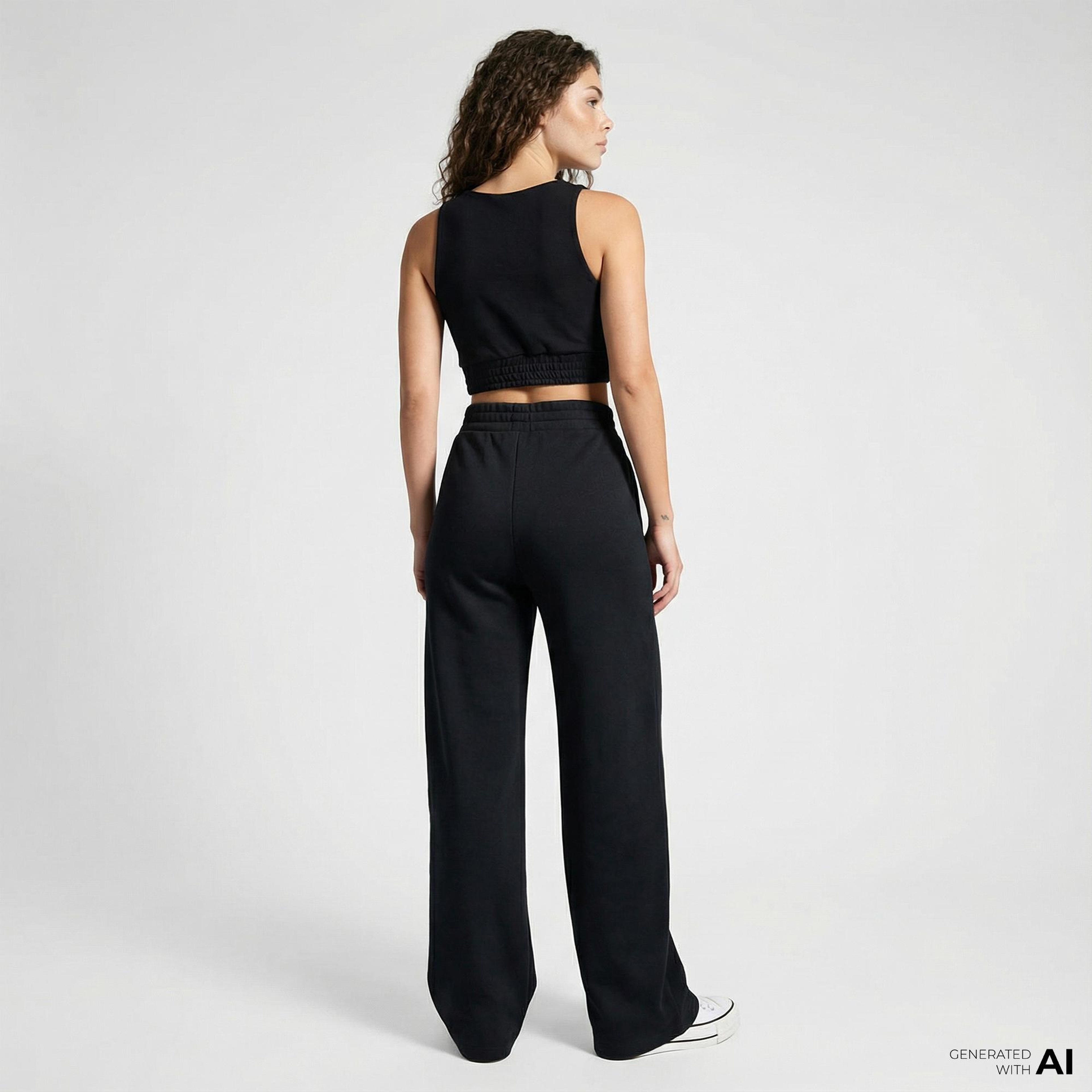 Converse Kadın Siyah Eşofman Altı