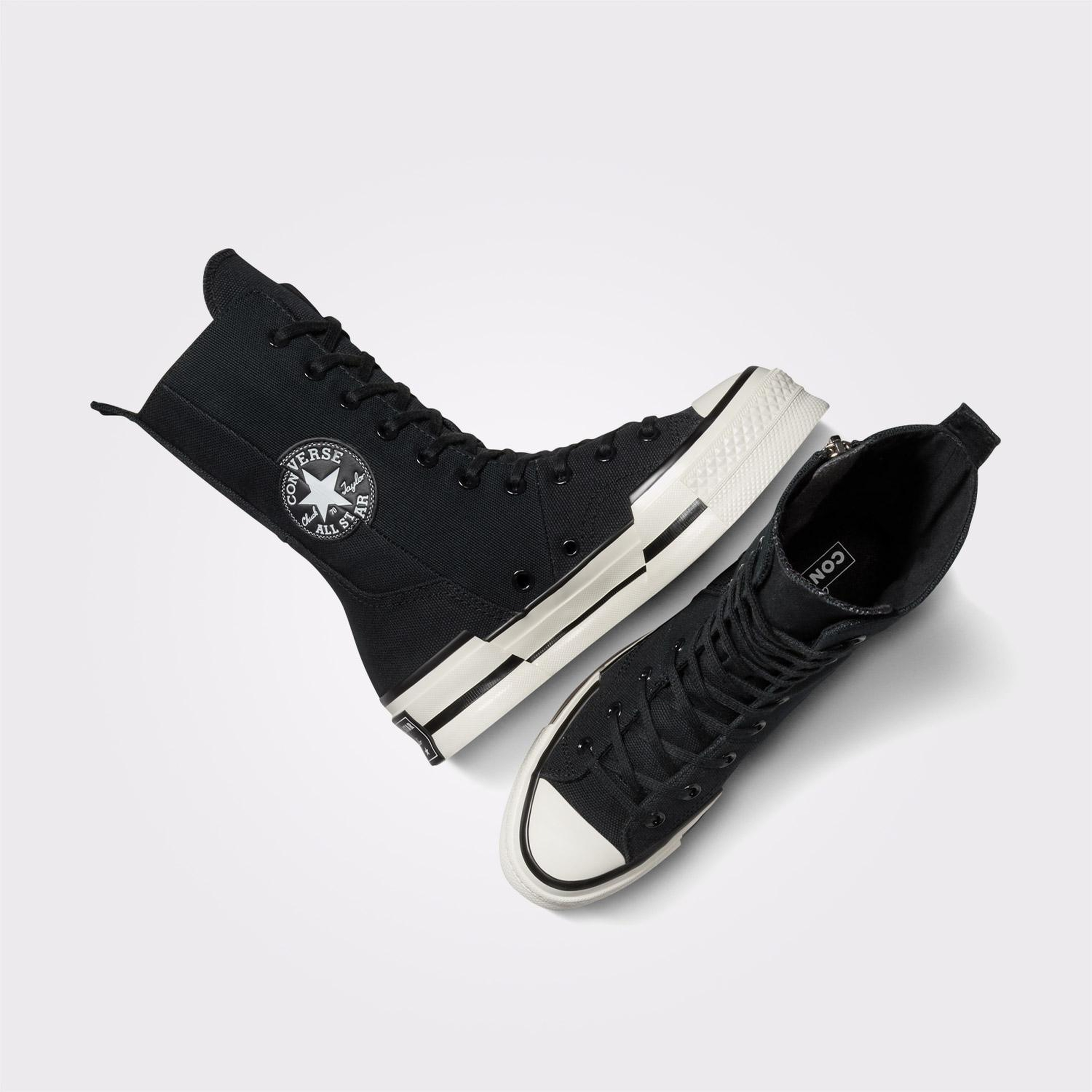 Converse Chuck 70 Plus XHi Unisex Siyah Platform Sneaker