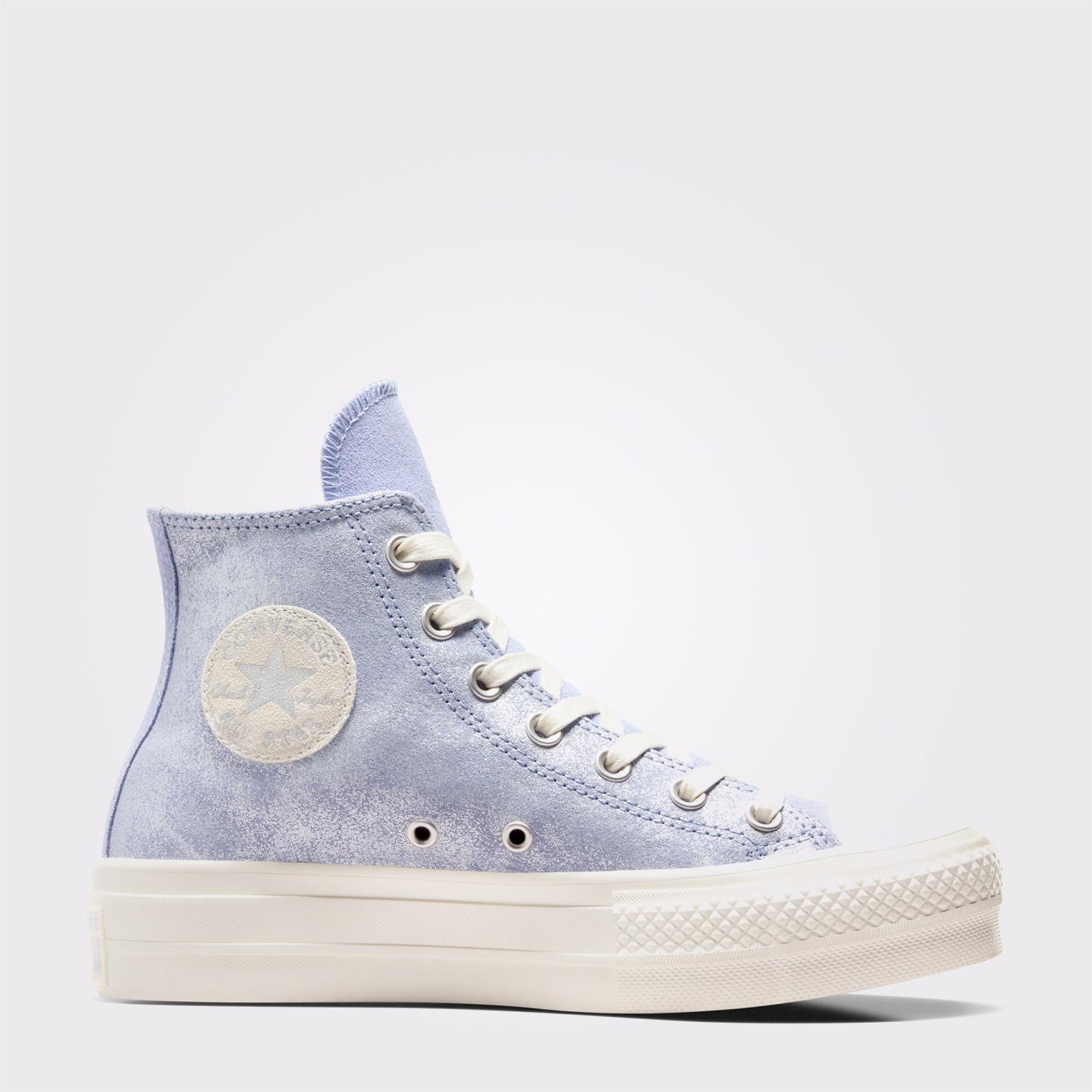 Converse Chuck Taylor All Star Lift Kadın Açık Mavi Süet Platform Sneaker