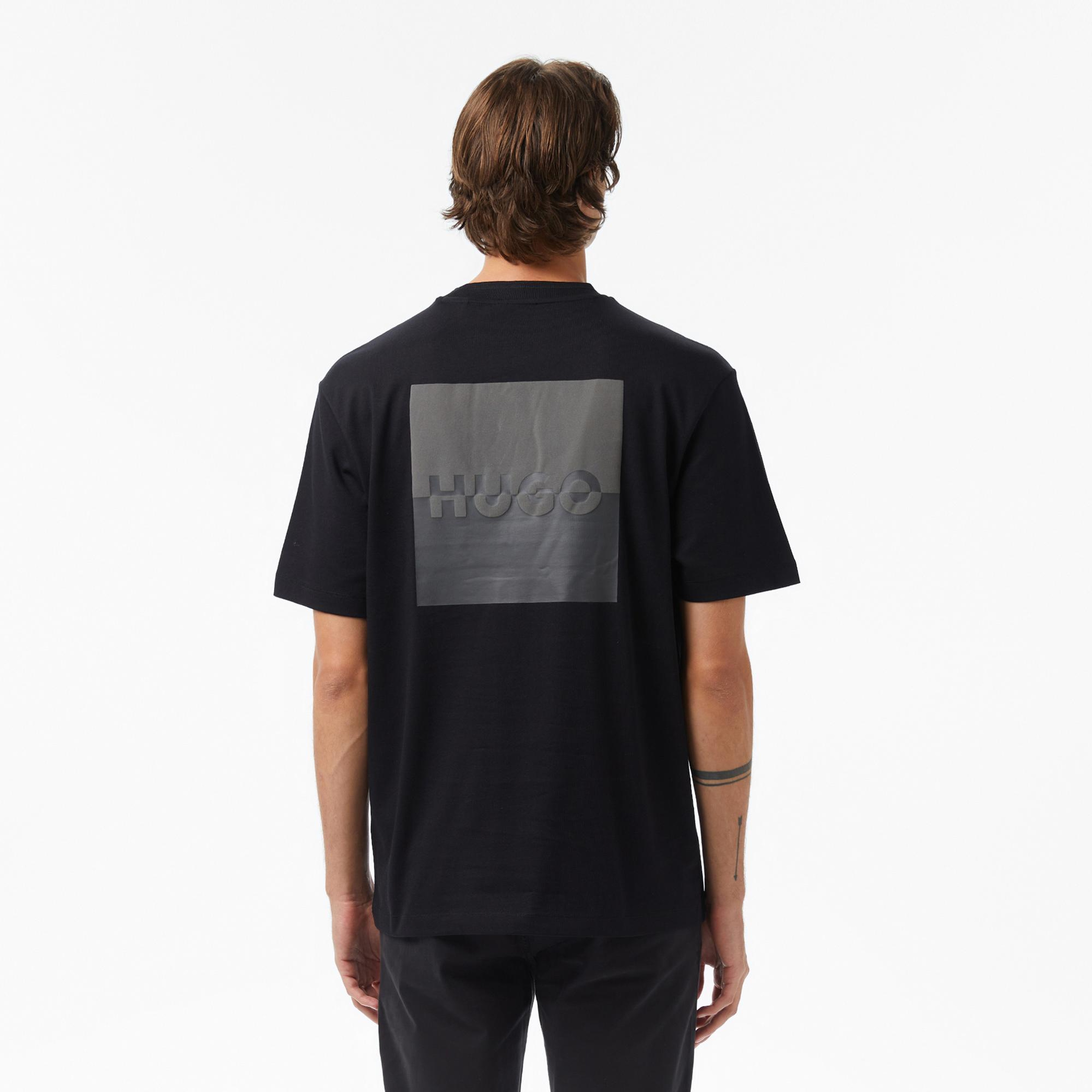 Hugo Dusplito Erkek Siyah T-Shirt