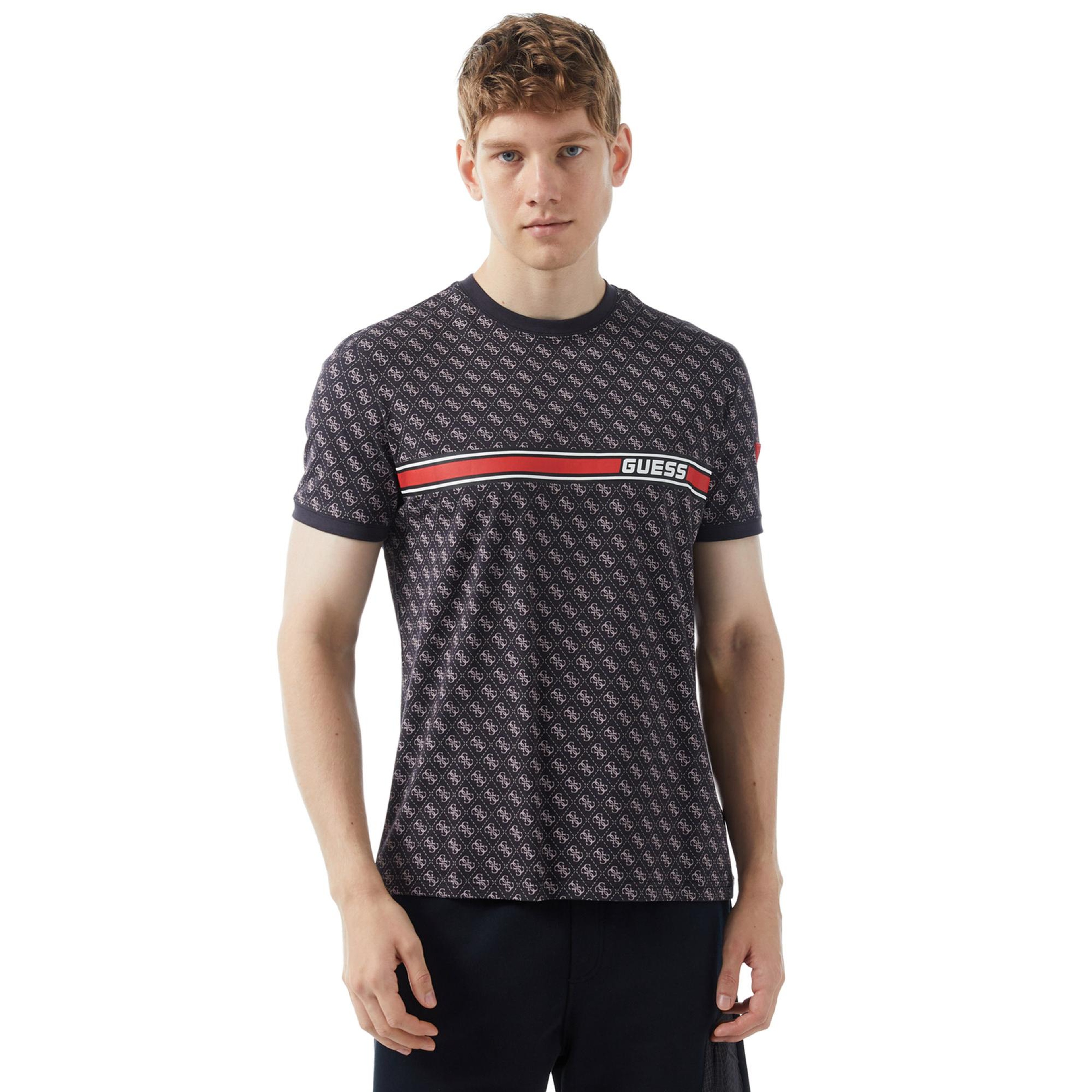 Guess Jamey Mid Organic Erkek Siyah T-Shirt