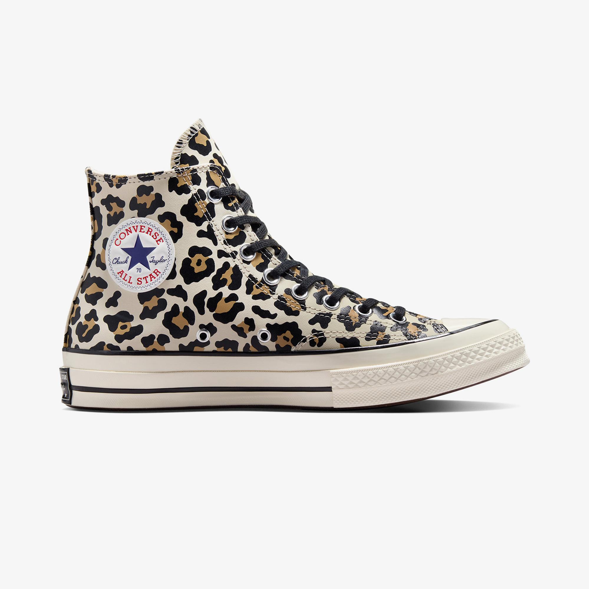 Converse Chuck 70 Leopard Print Unisex Krem Sneaker