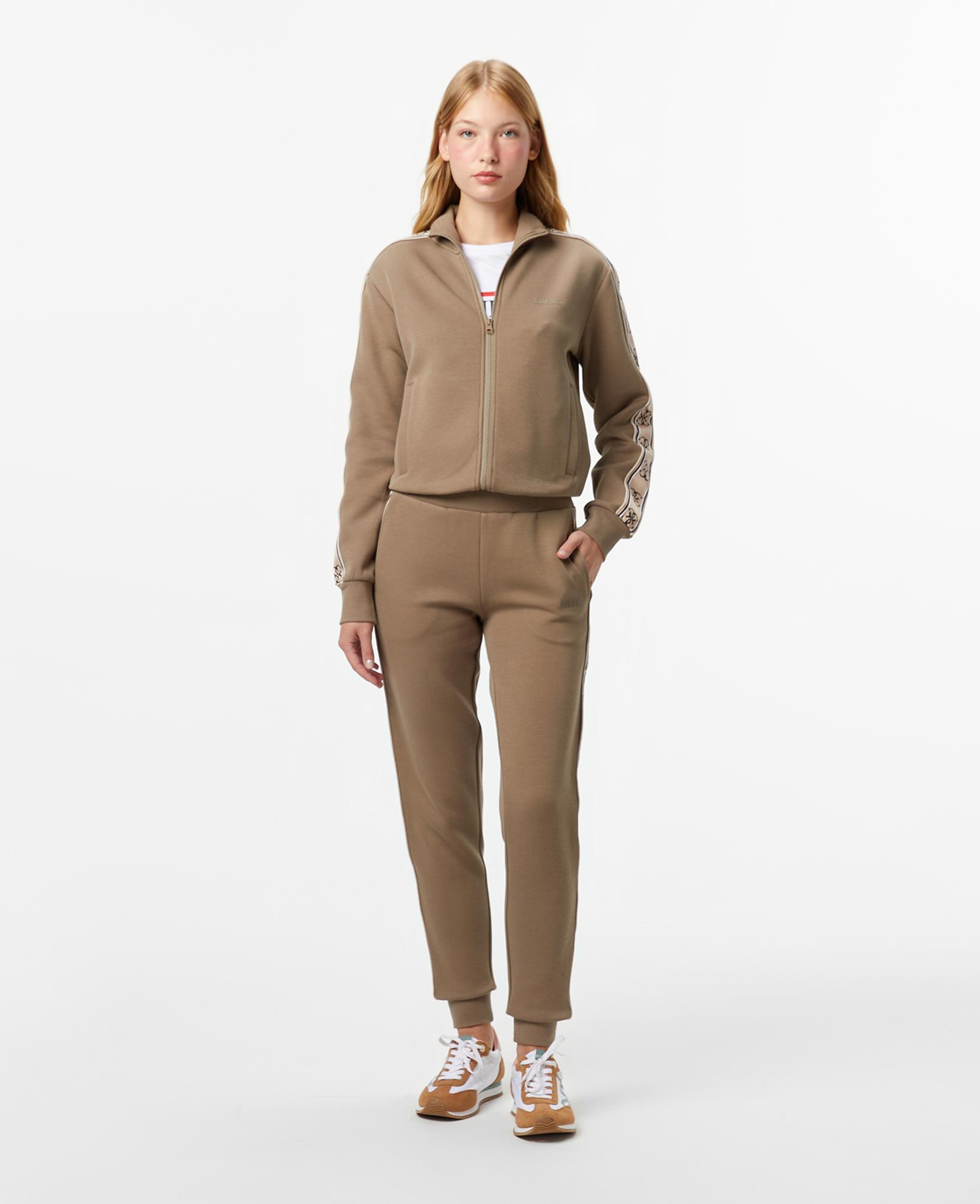 Guess Britney Regular Fit Kadın Kahverengi Eşofman Altı