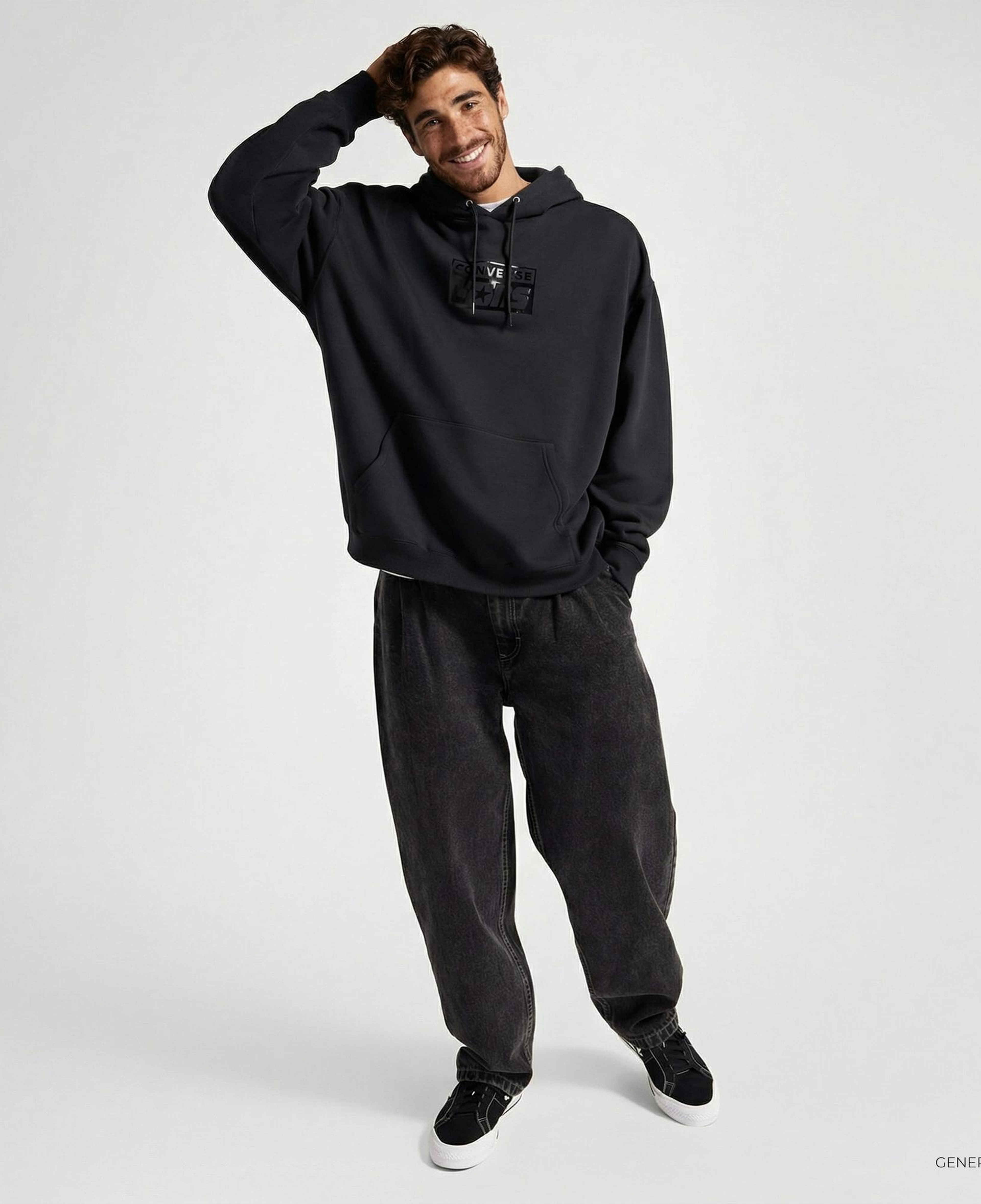 Converse Cons Erkek Siyah Hoodie