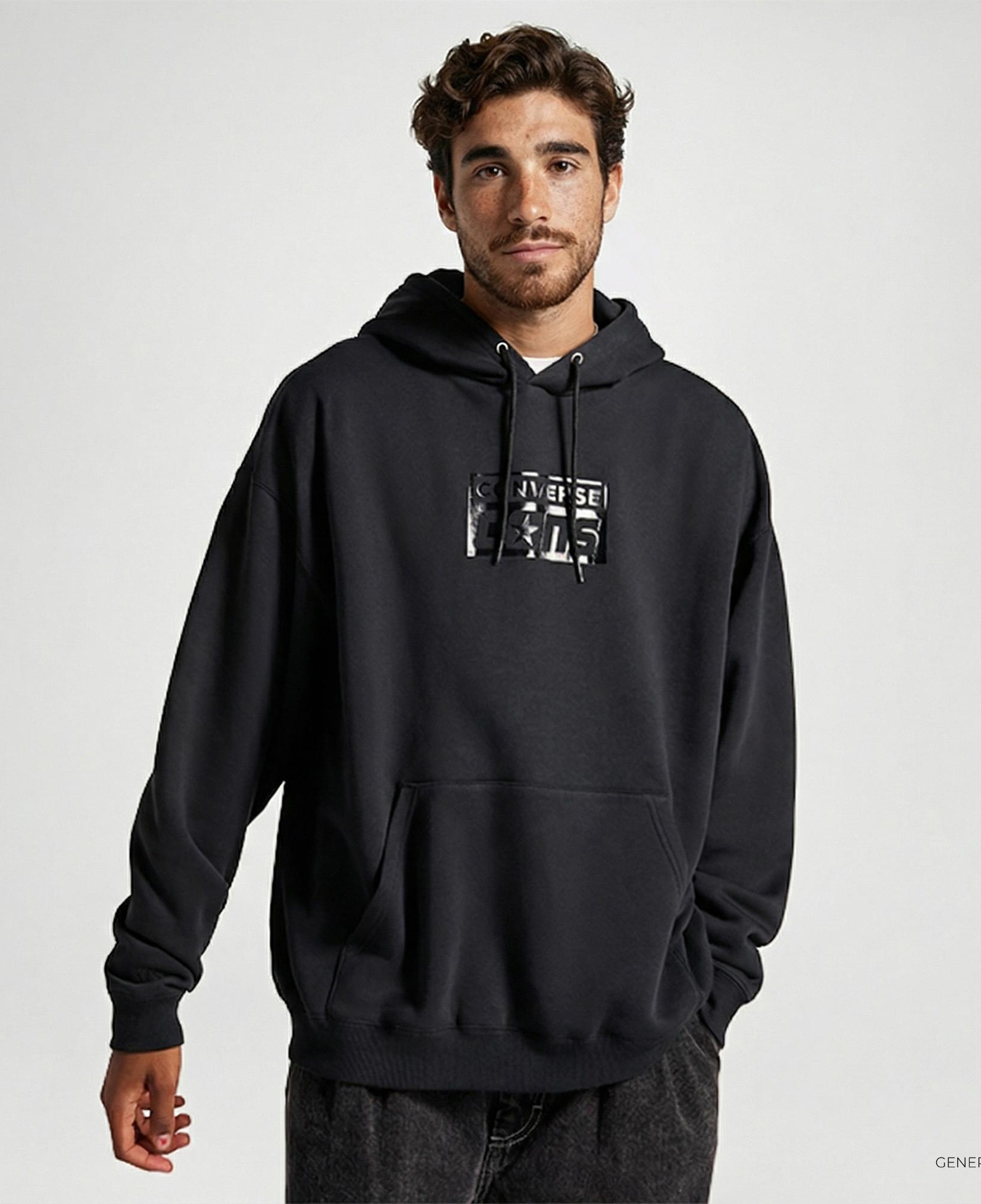 Converse Cons Erkek Siyah Hoodie