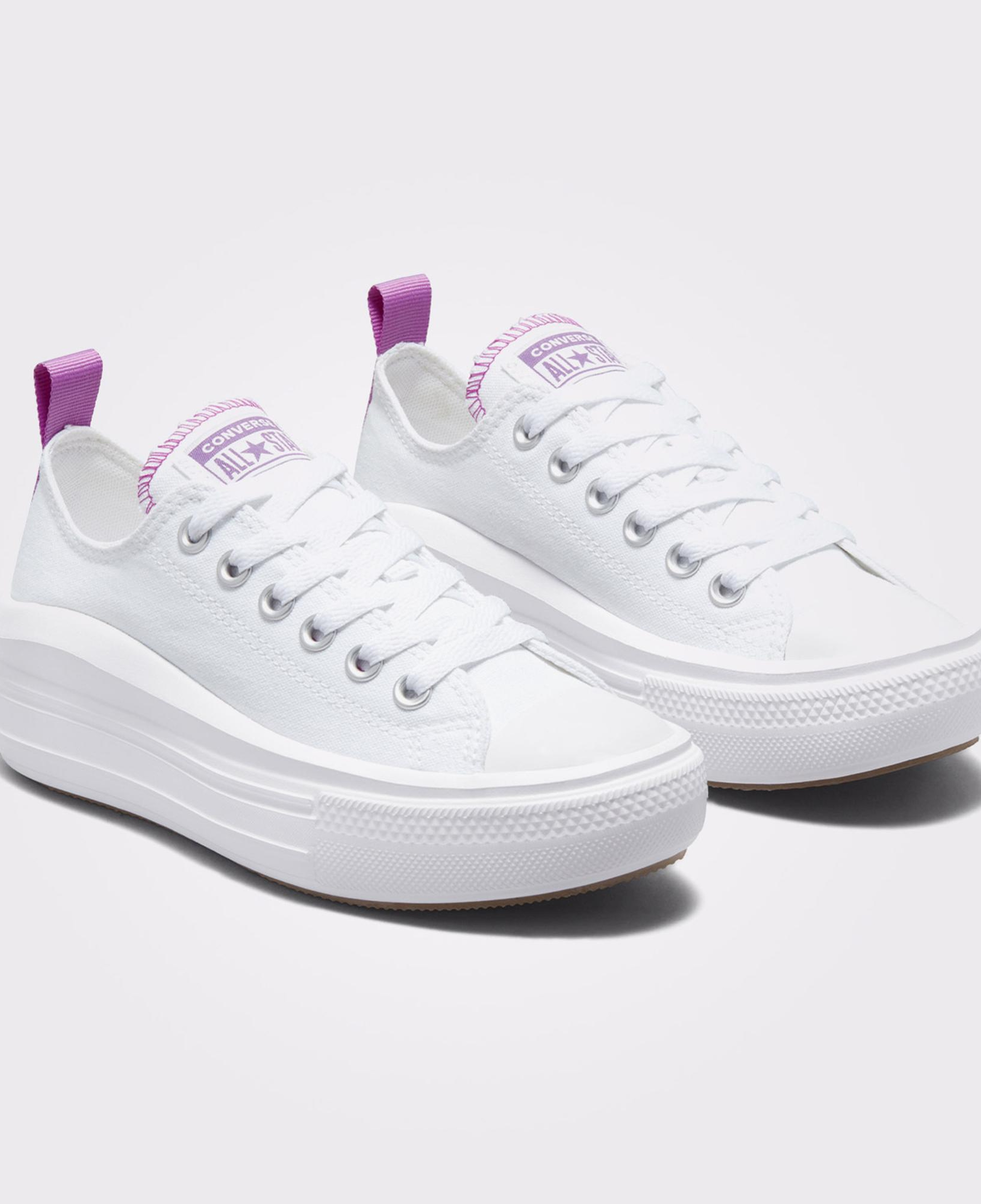 Converse Chuck Taylor All Star Move Color Pop Platform Low Kadın Beyaz Sneaker