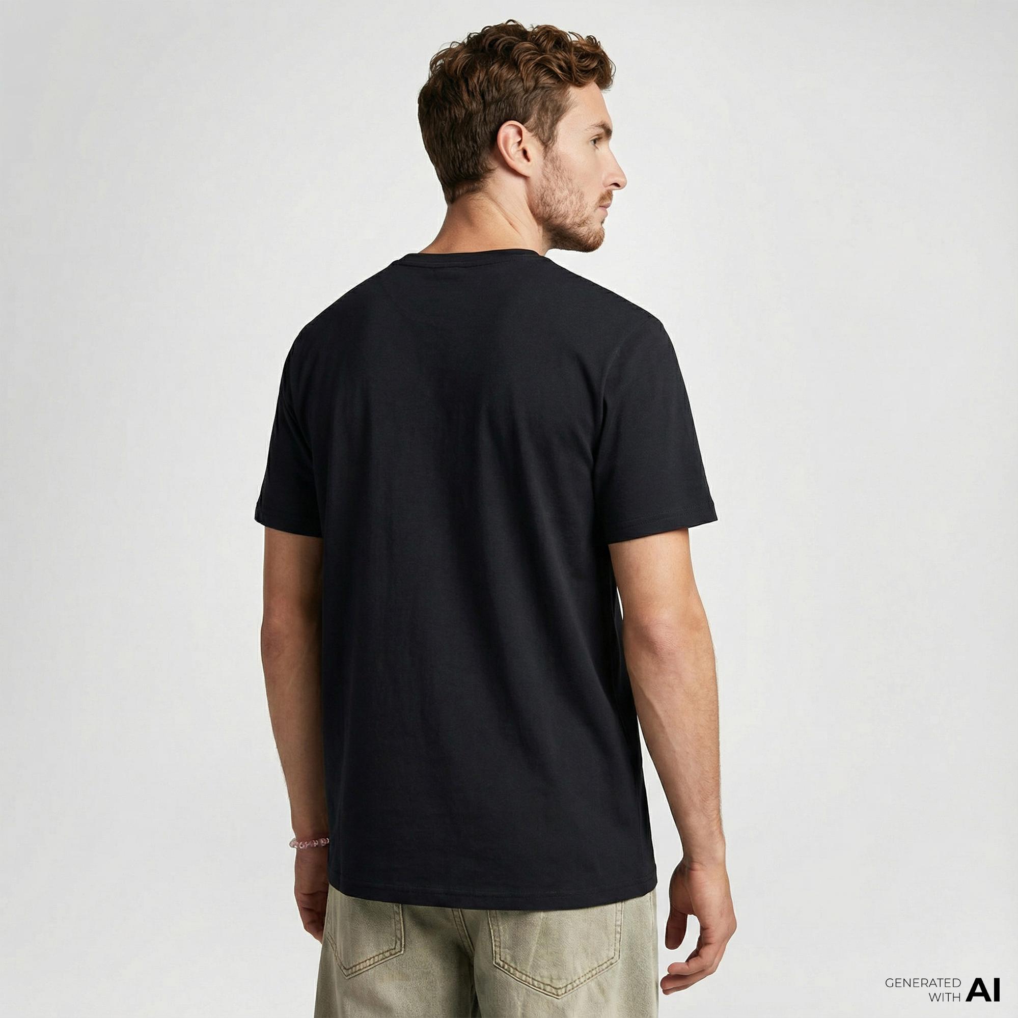 Converse Erkek Cons Baskılı Siyah T-Shirt