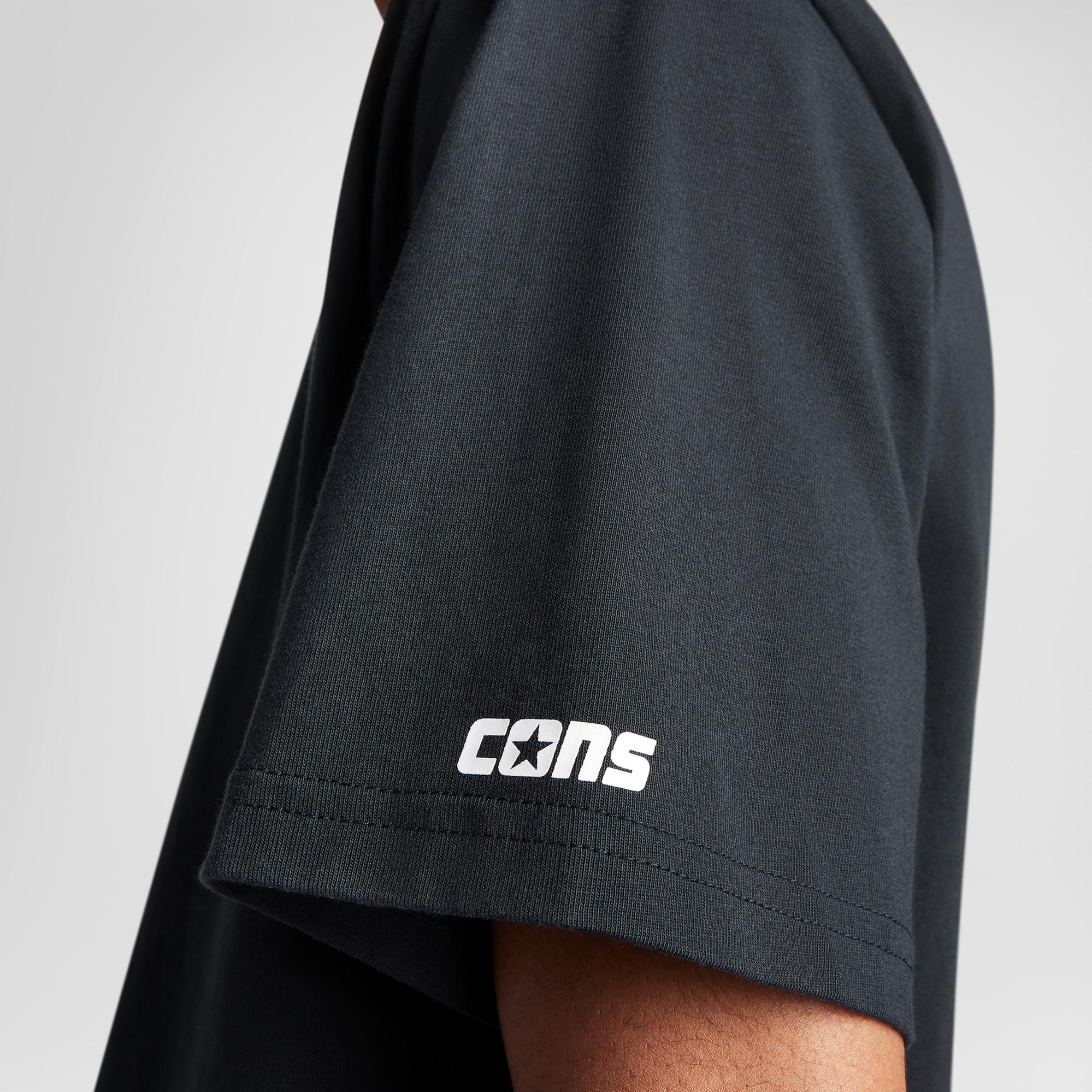 Converse Erkek Cons Baskılı Siyah T-Shirt