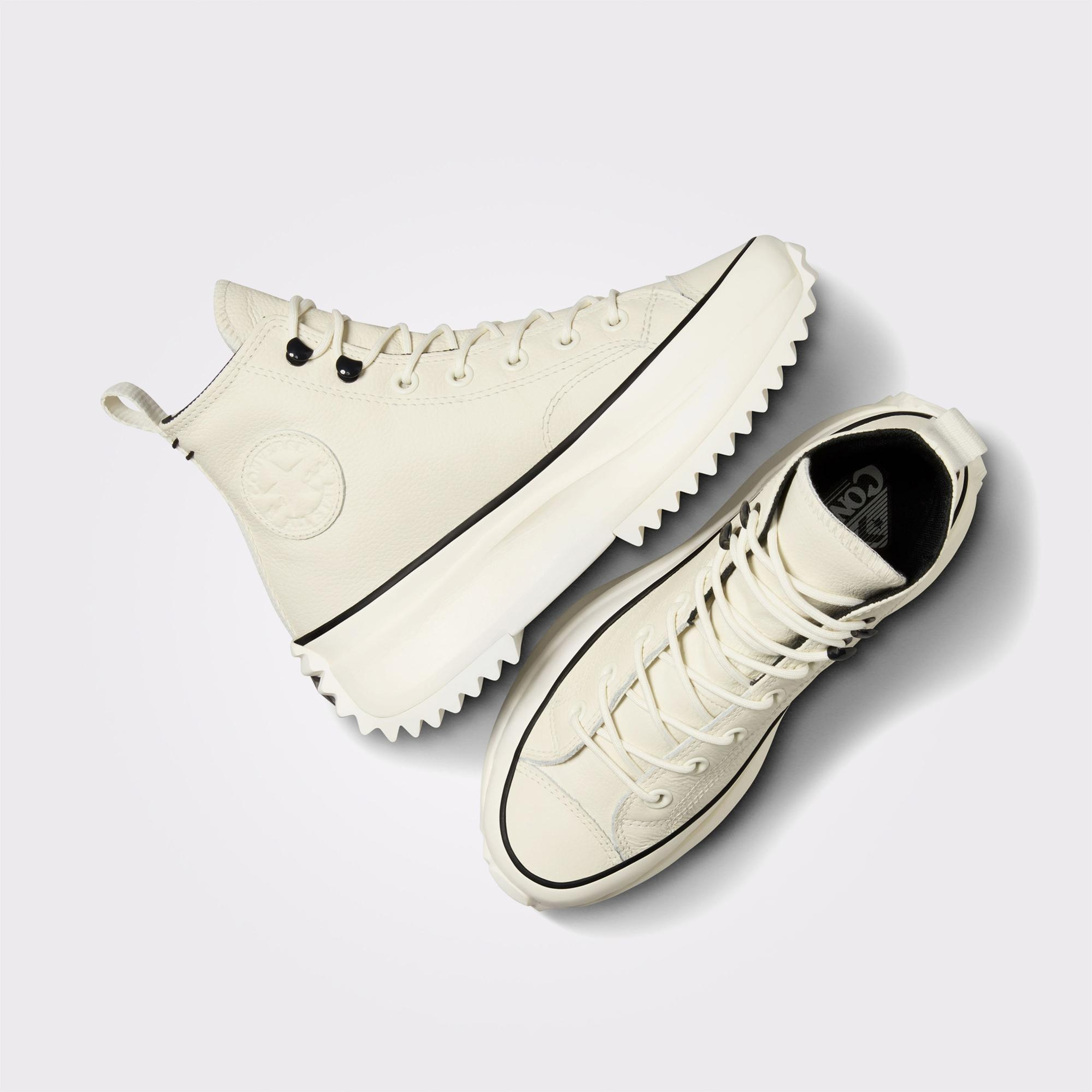 Converse Run Star Hike Platform Counter Climate Kadın Krem Sneaker