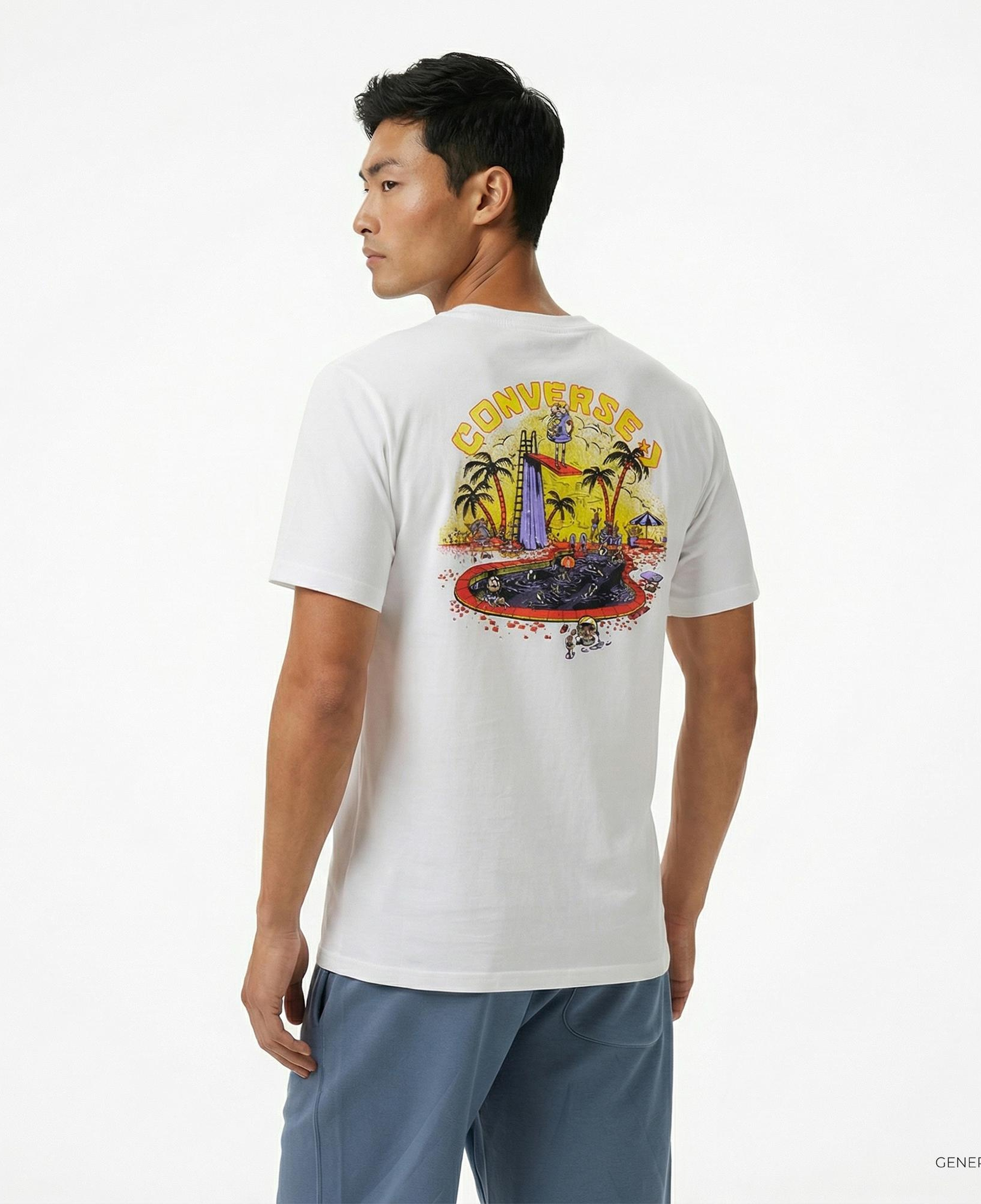 Converse Erkek Beyaz T-Shirt