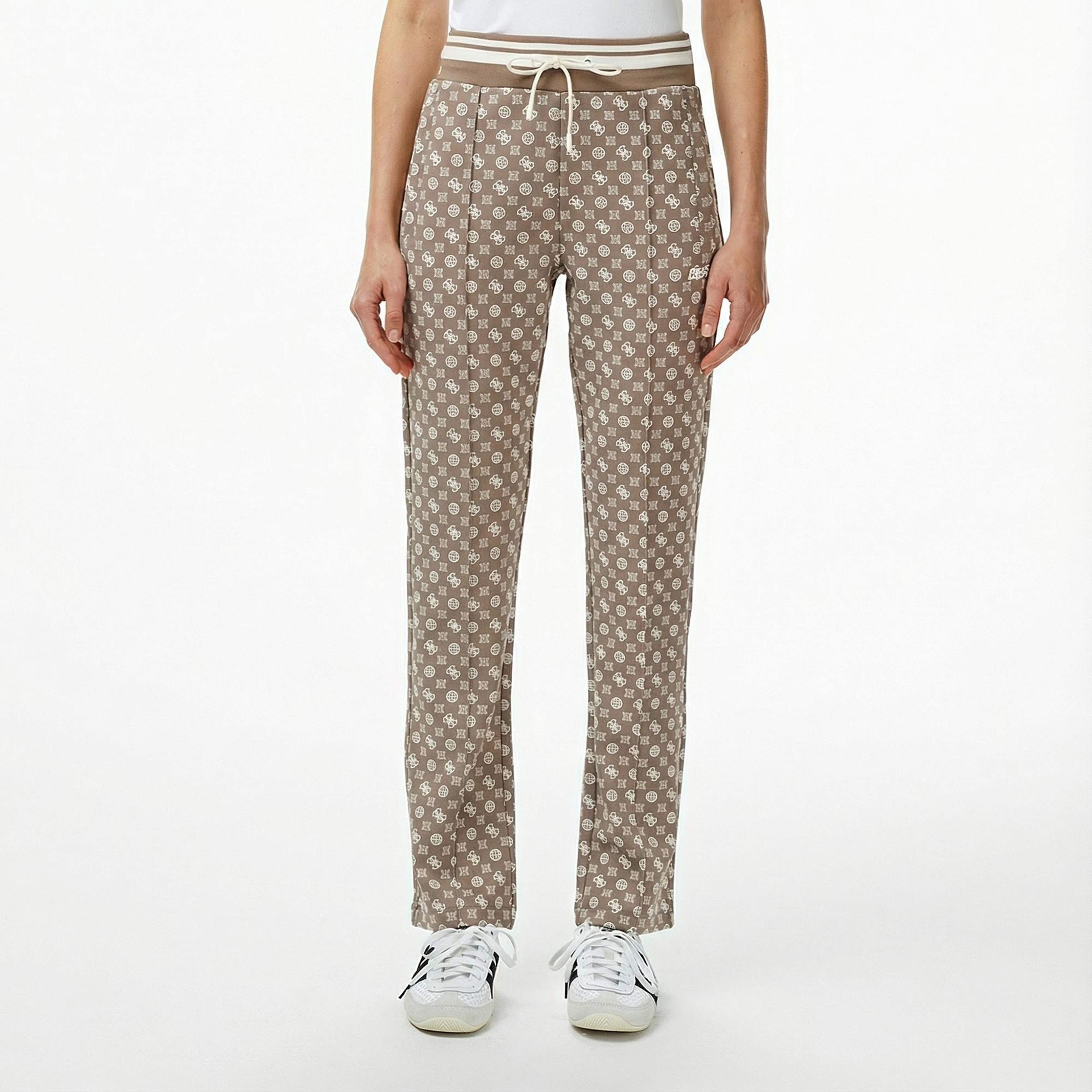 Guess Aggie Scuba Kadın Bej Eşofman Altı