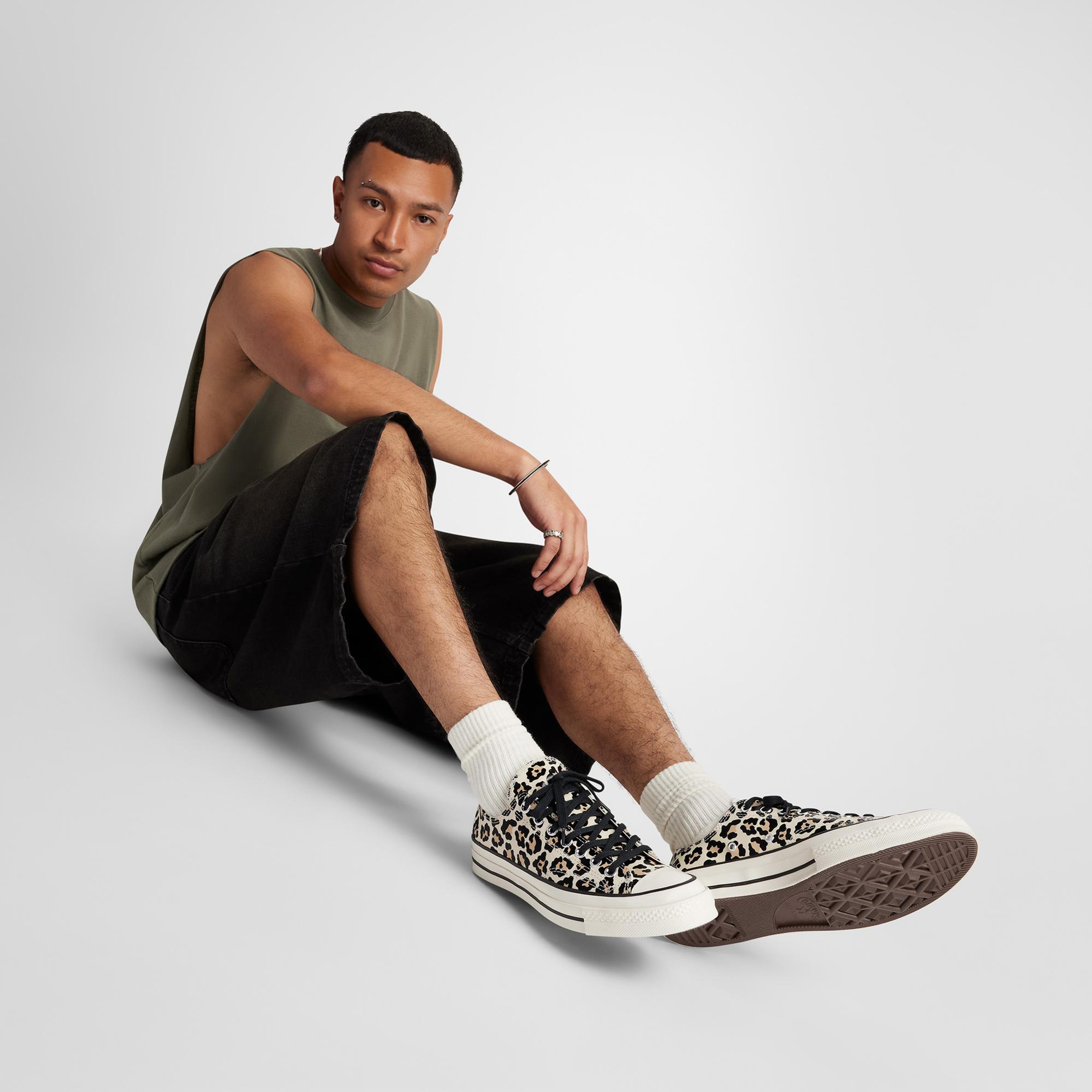 Converse Chuck 70 Glow In The Dark Leopard Print Unisex Krem Sneaker