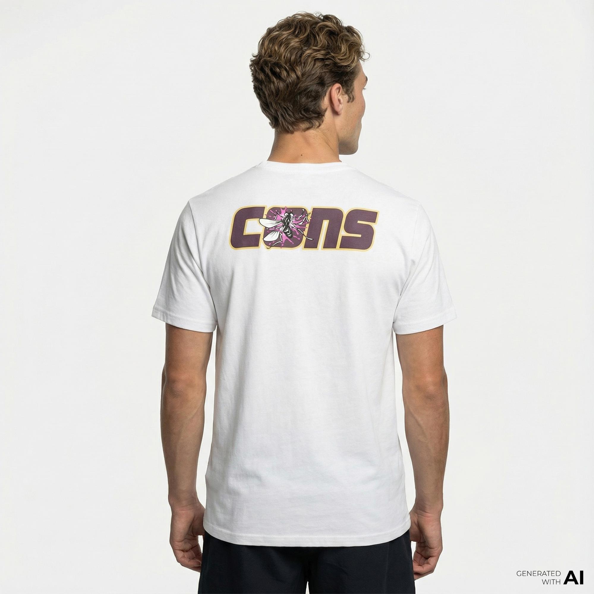 Converse Erkek Loose Fit Baskılı Beyaz T-Shirt