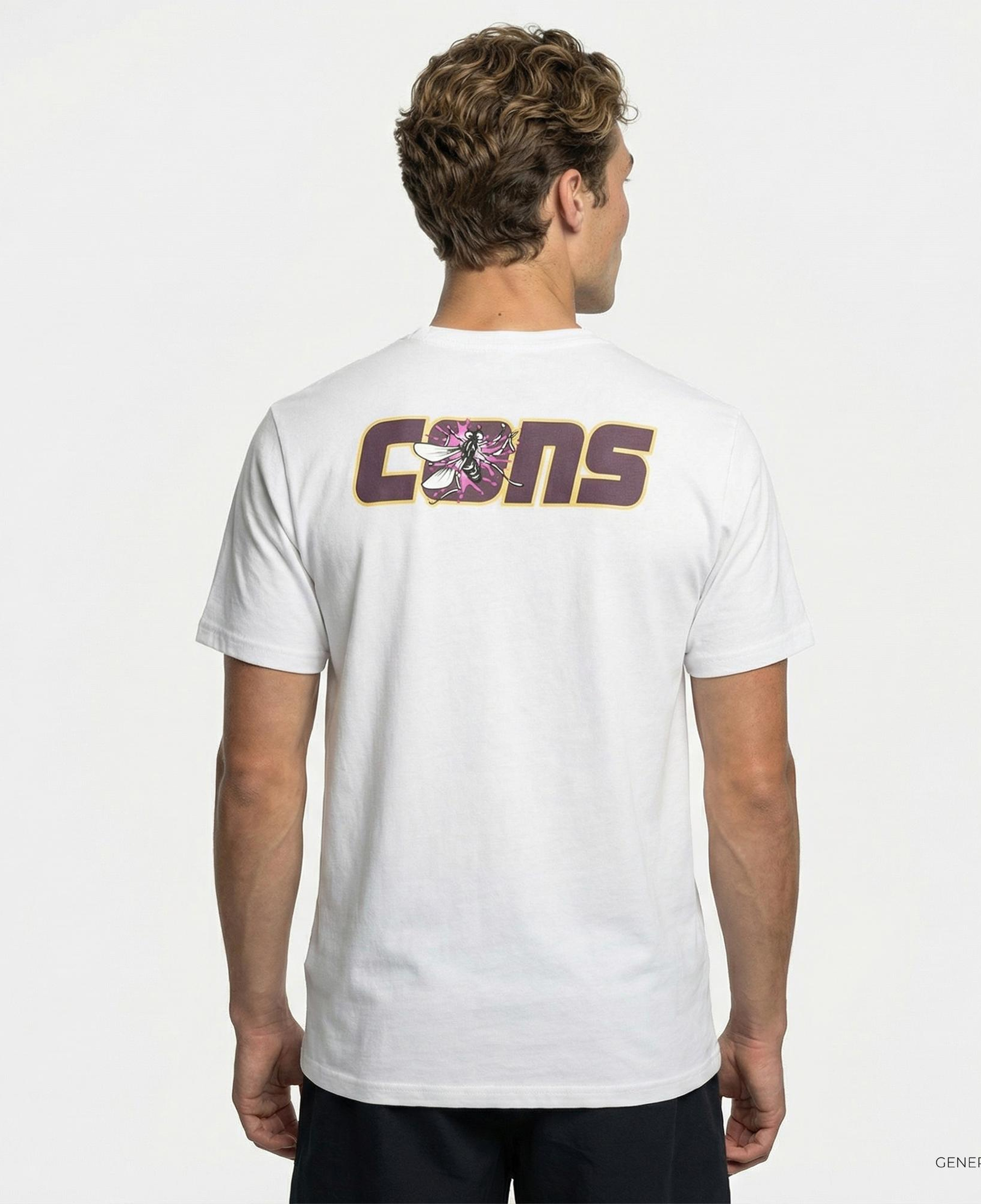 Converse Erkek Loose Fit Baskılı Beyaz T-Shirt