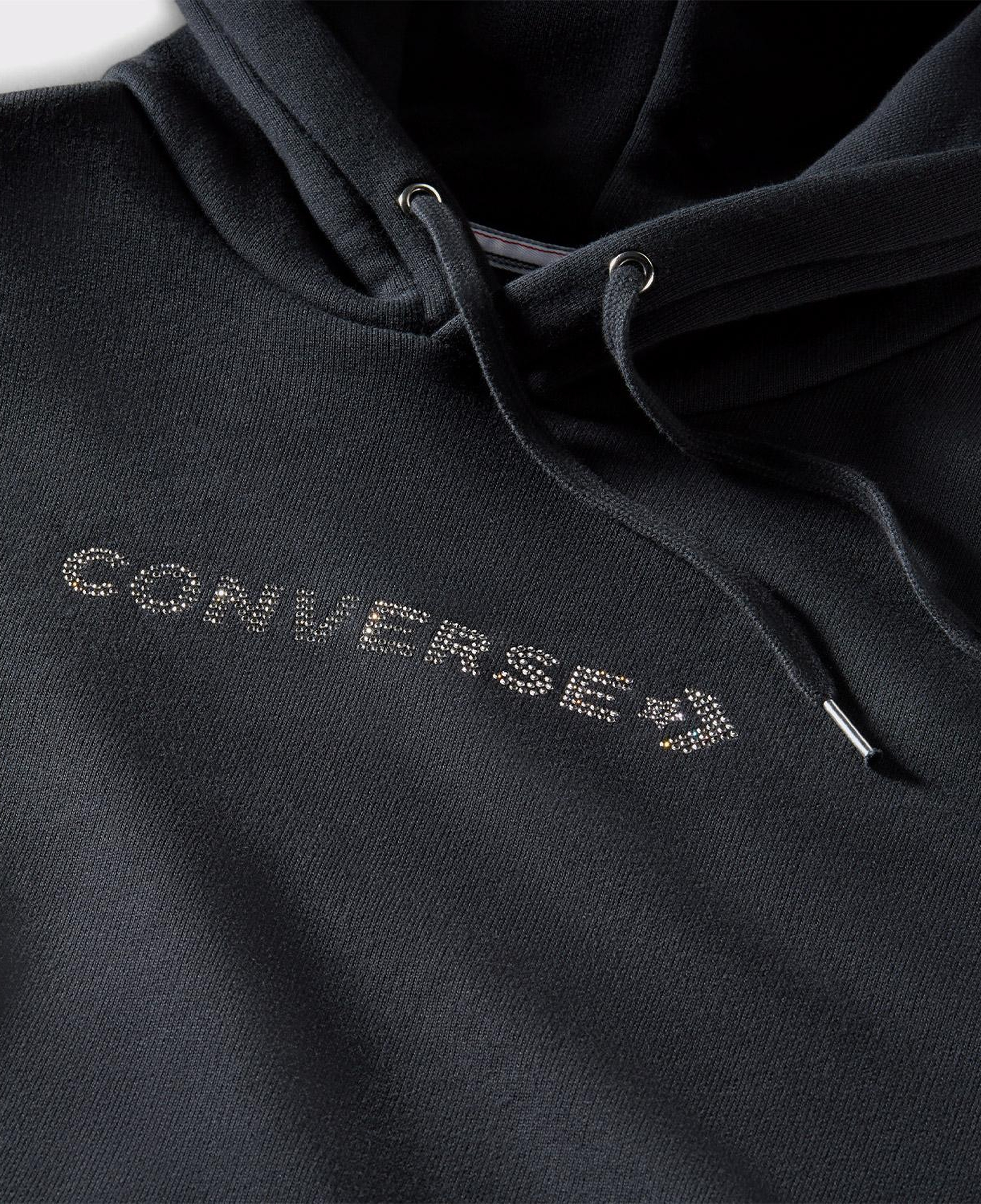 Converse Swarovksi Kristal Kadın Siyah Hoodie