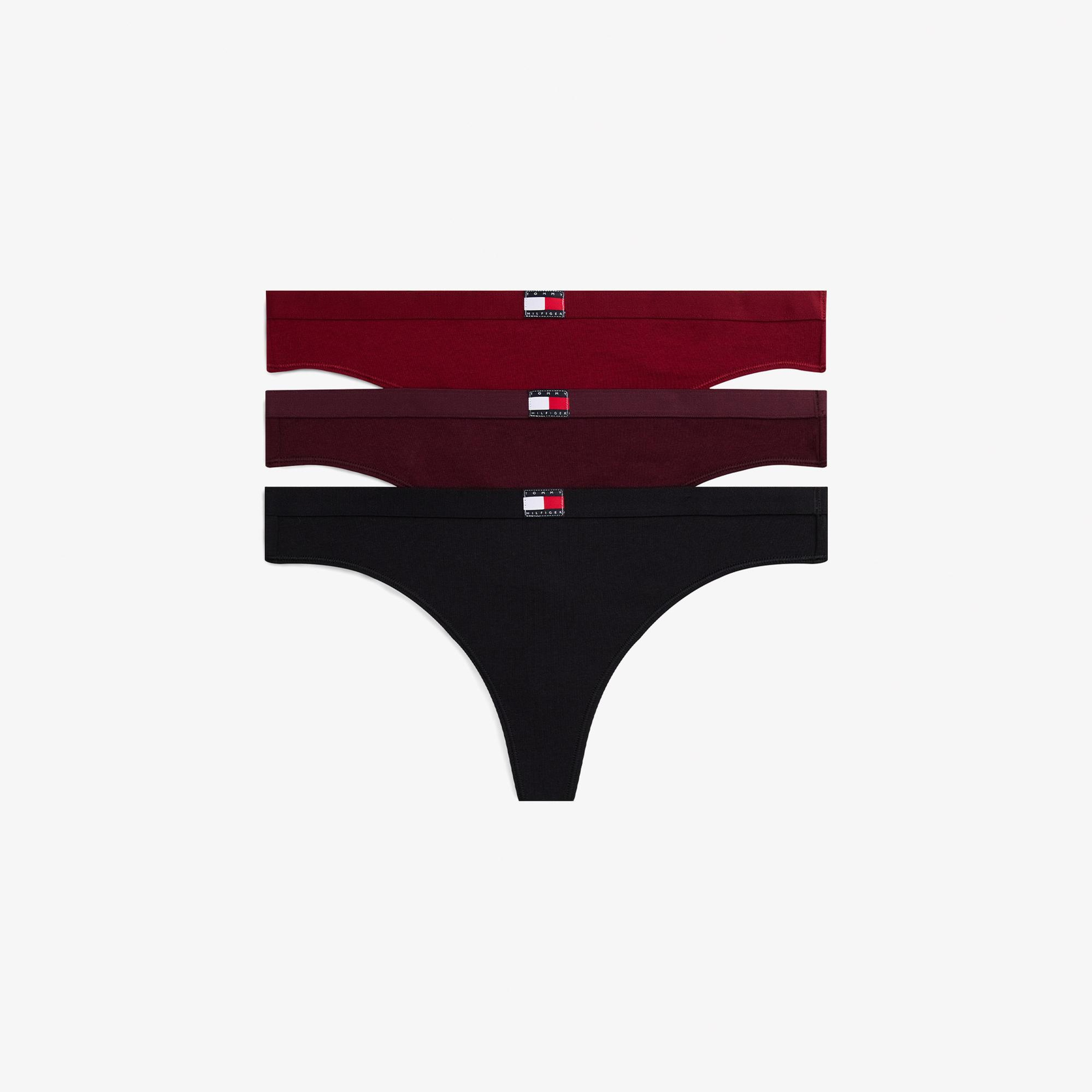 Tommy Hilfiger Thong Kadın 3'lü Renkli Külot