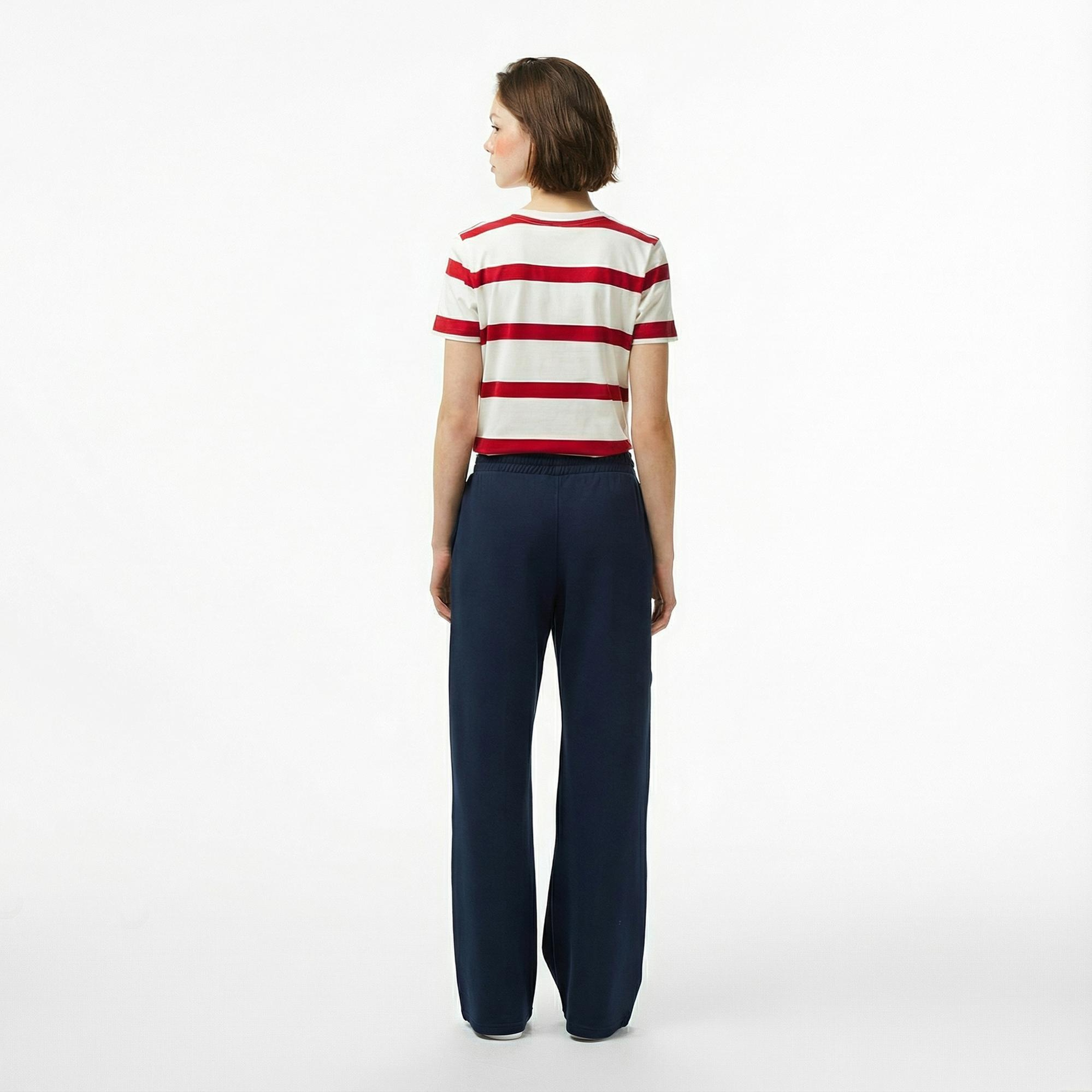 Tommy Hilfiger Script Straight Pique Kadın Lacivert Eşofman Altı