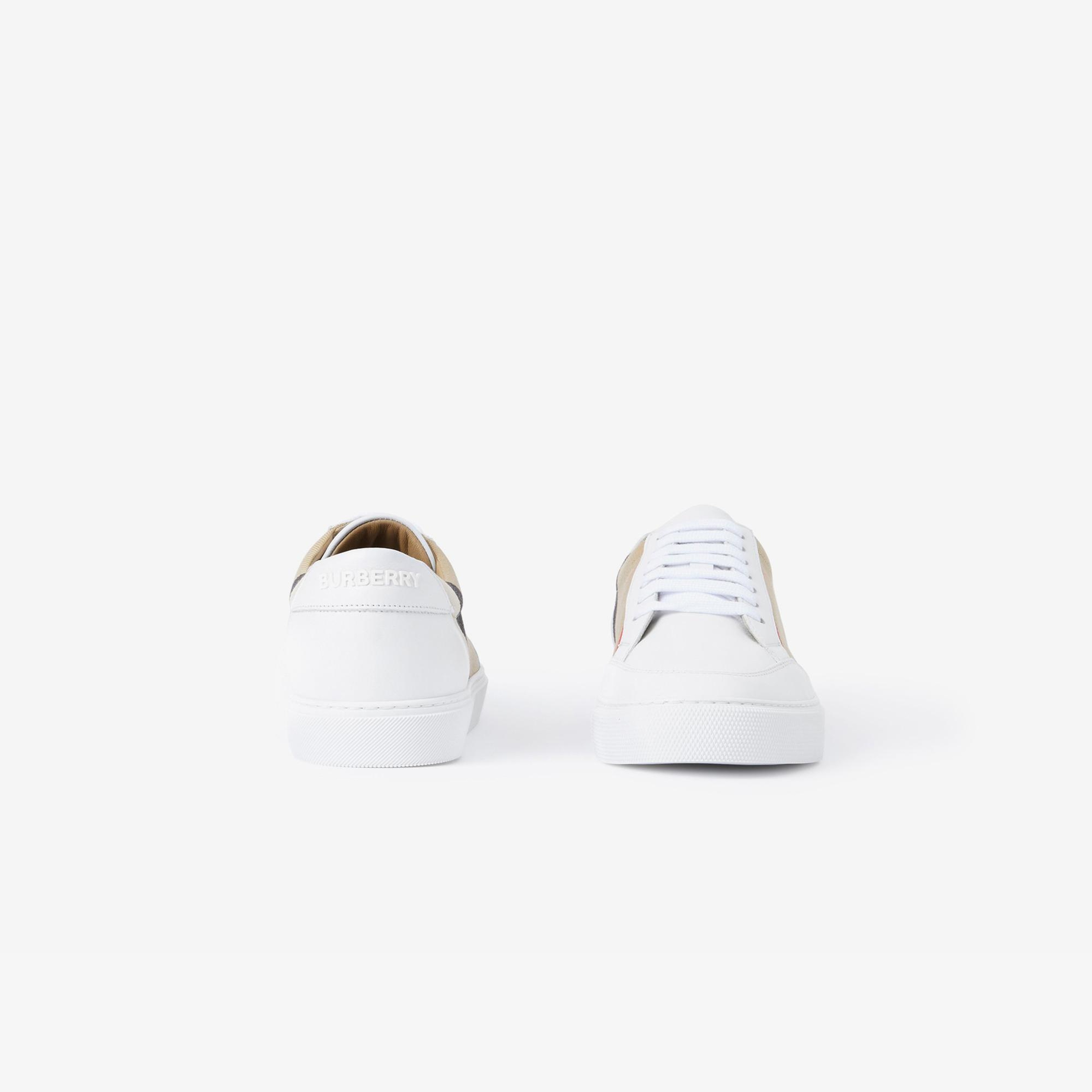 Burberry New Salmond House And Leather Kadın Beyaz Sneaker