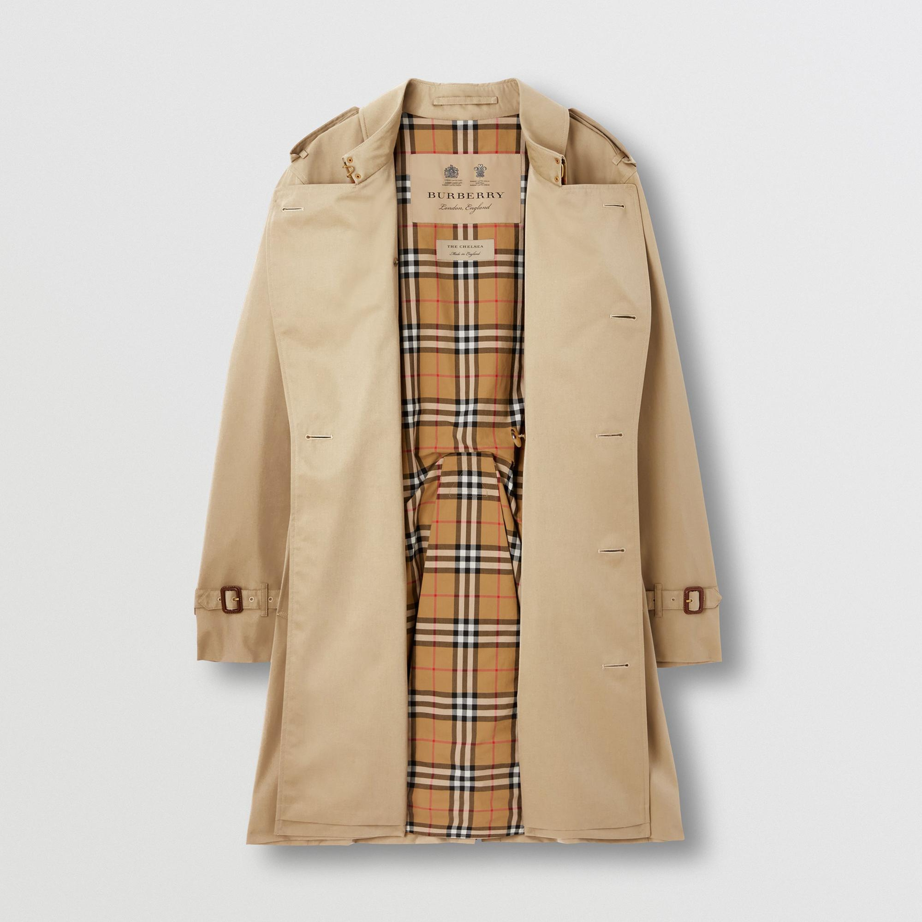 Burberry The Mid-Length Chelsea Heritage Erkek Bej Trençkot