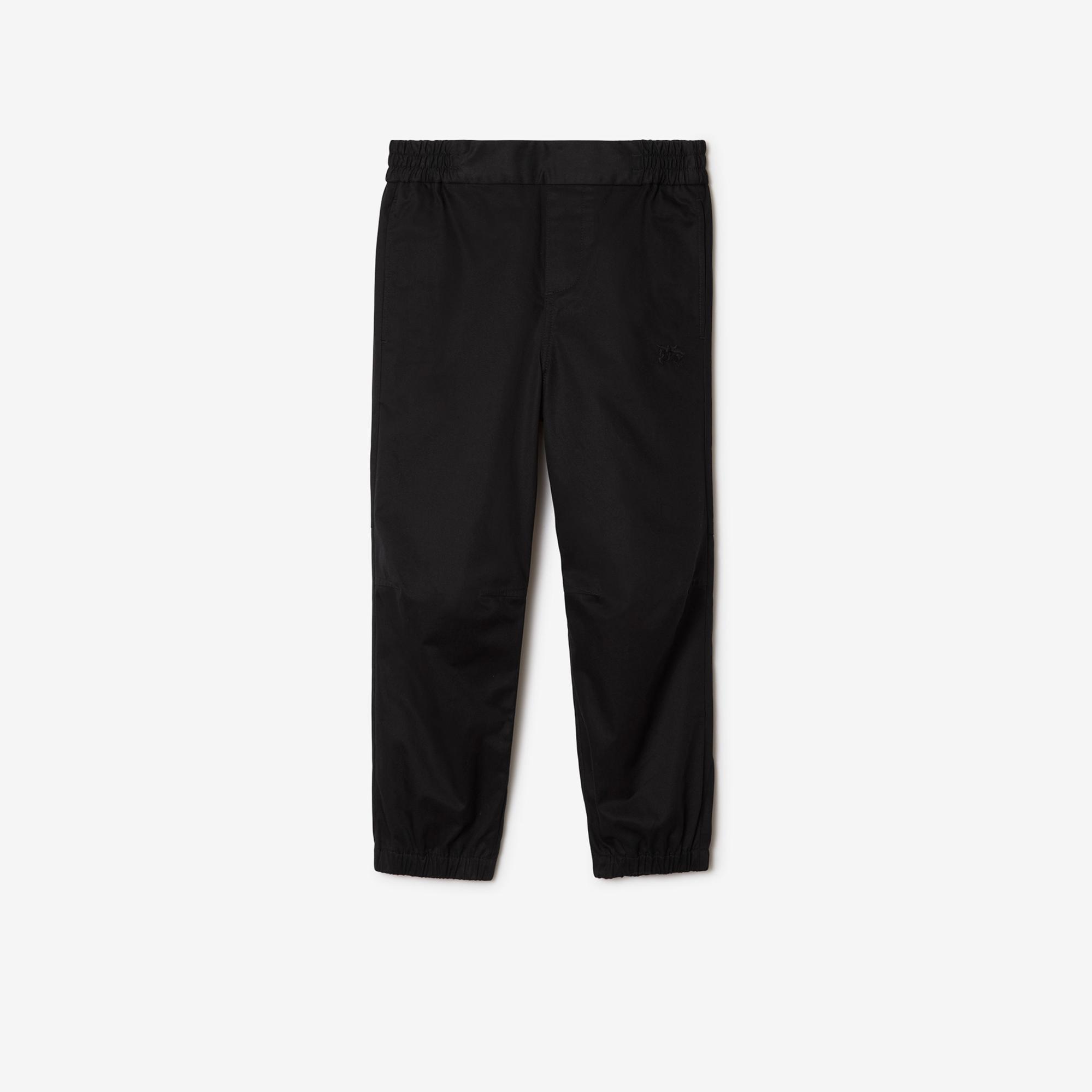 Burberry Pamuk Çocuk Siyah Pantolon