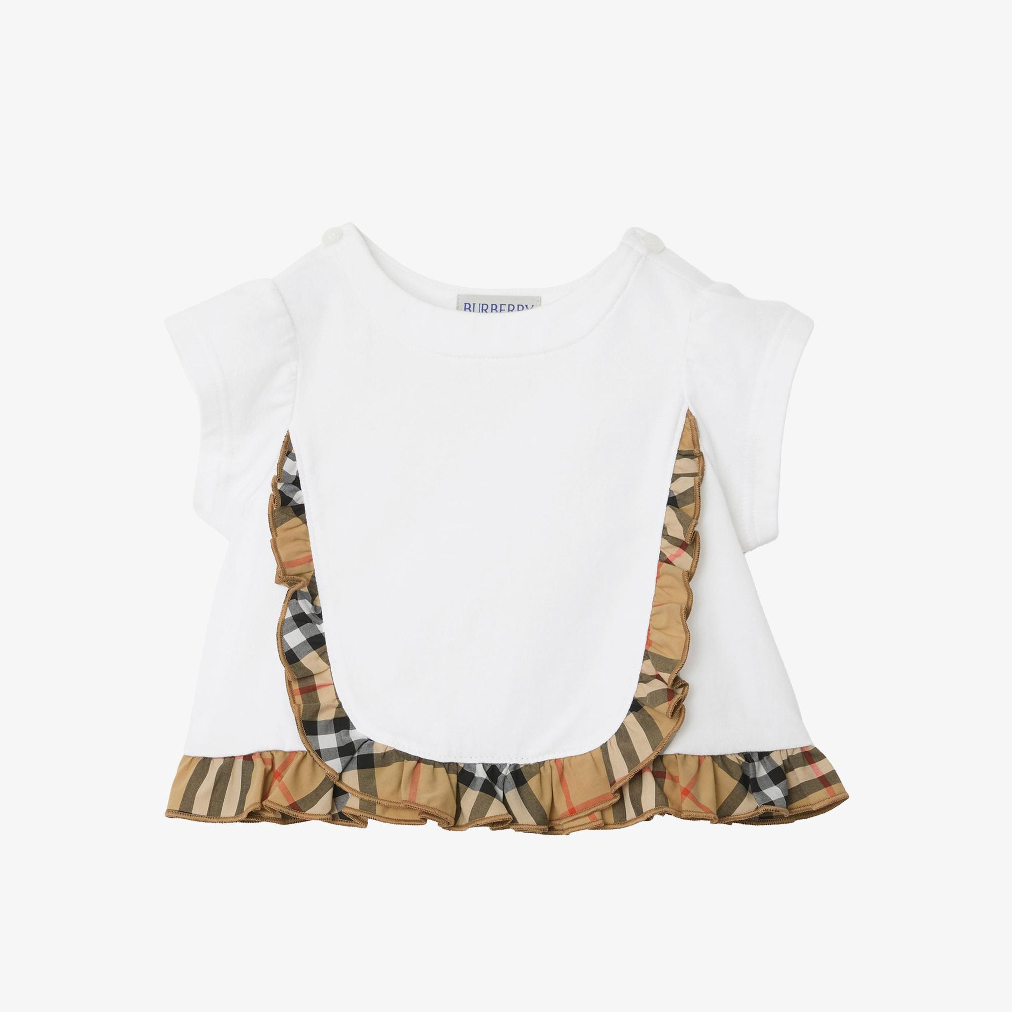Burberry Roxy Frıll Çocuk Beyaz T-Shirt