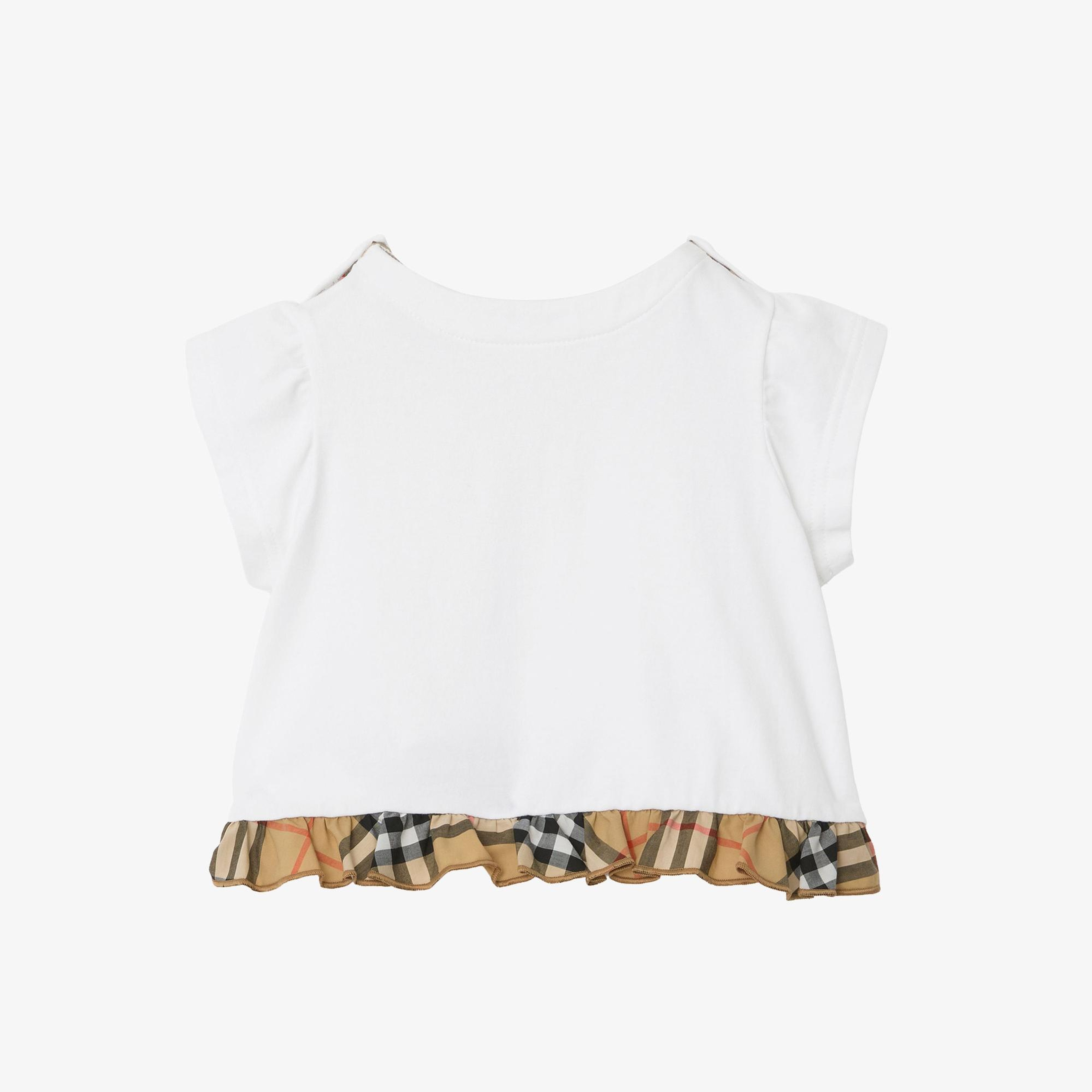 Burberry Roxy Frıll Çocuk Beyaz T-Shirt