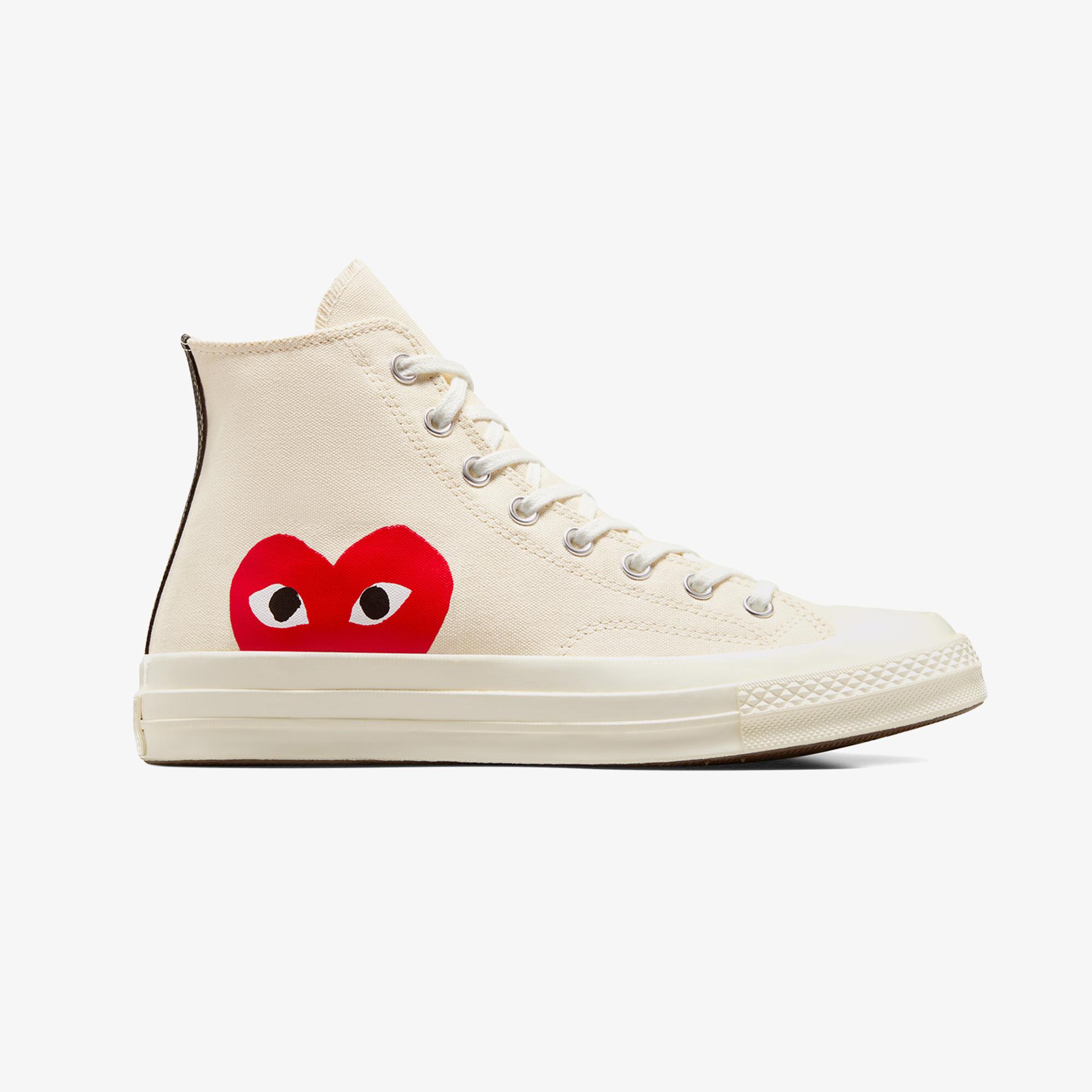 Converse X Comme Des Garçons Play Chuck 70 Unisex Krem Sneaker