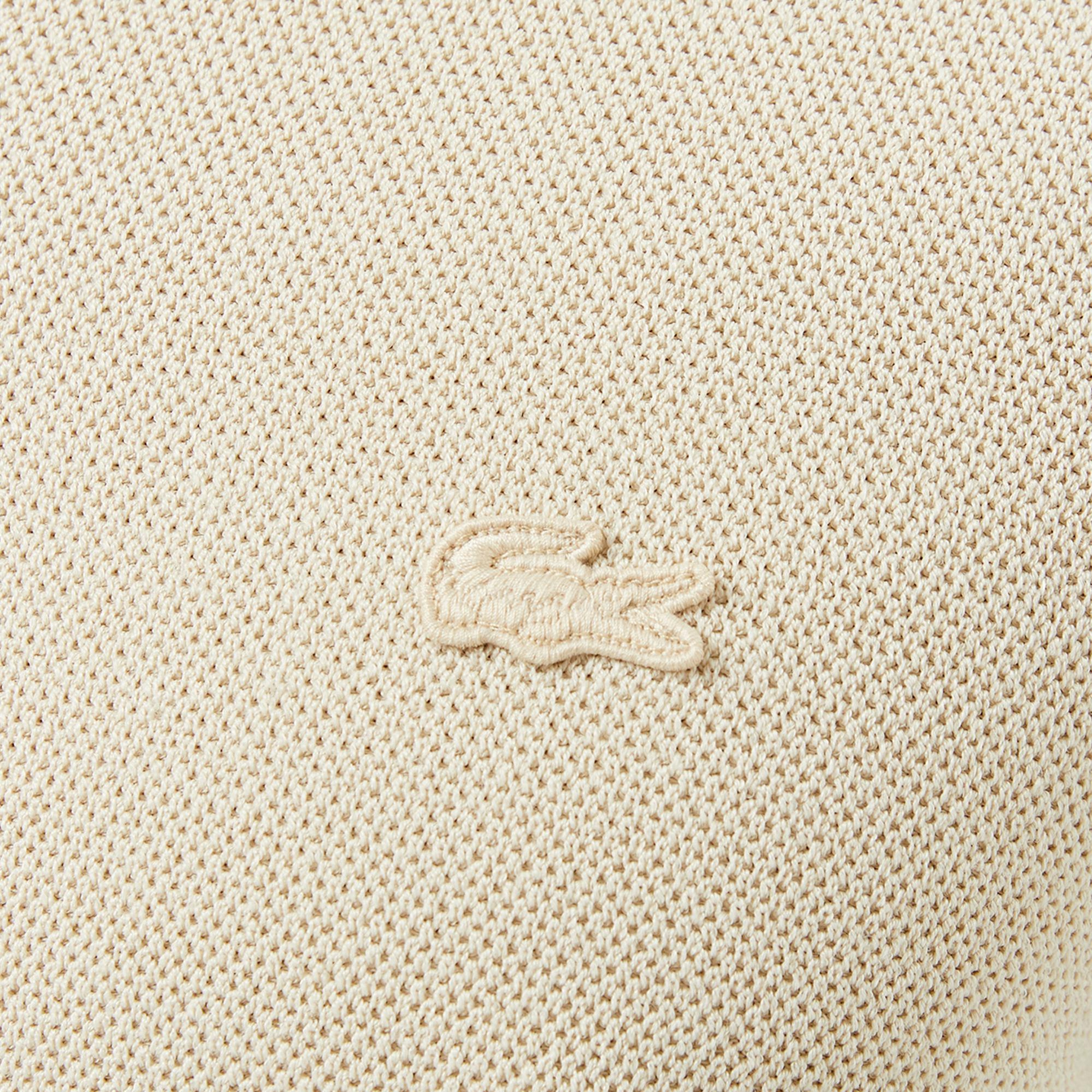 Lacoste Erkek Polo Yaka Bej Triko