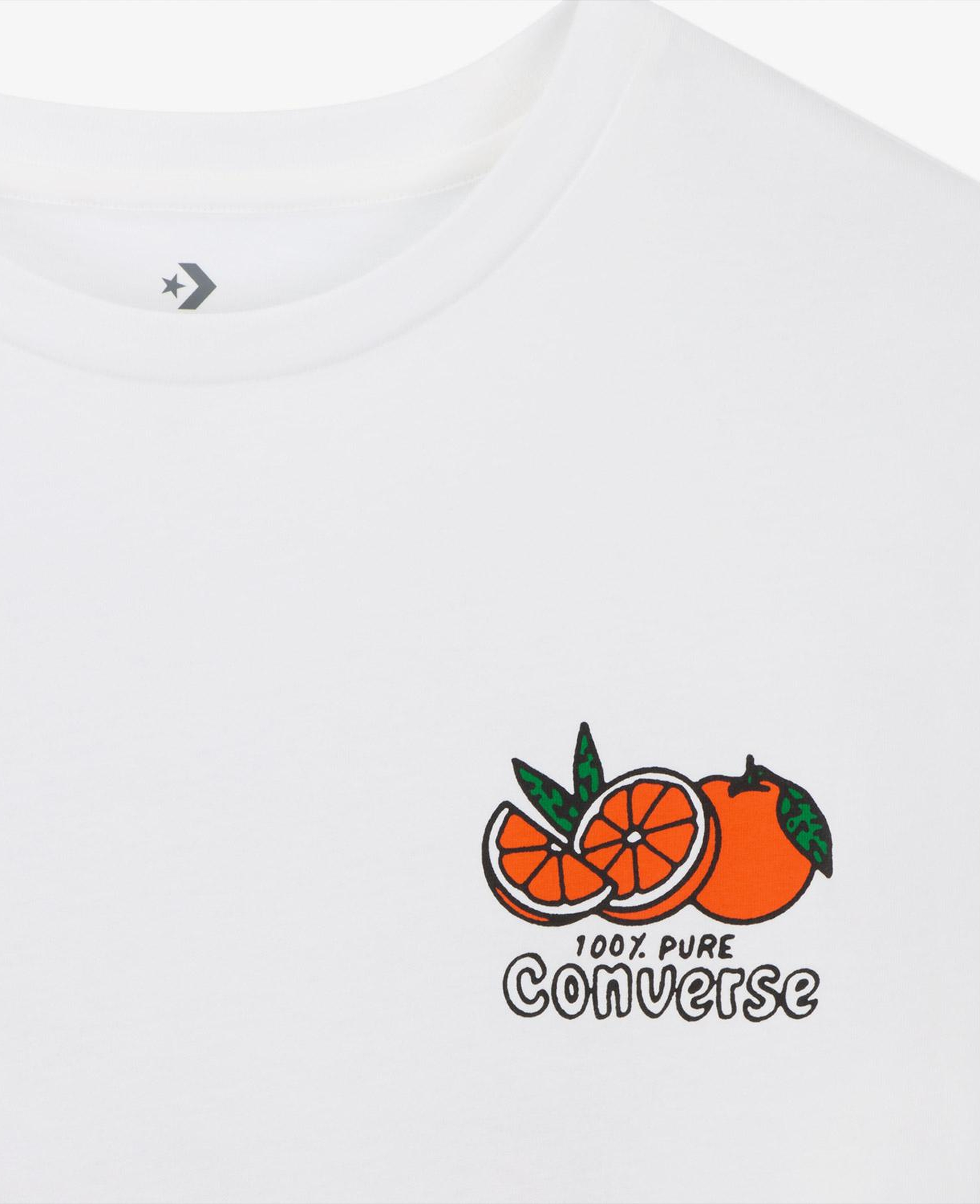 Converse Erkek Baskılı Beyaz T-Shirt