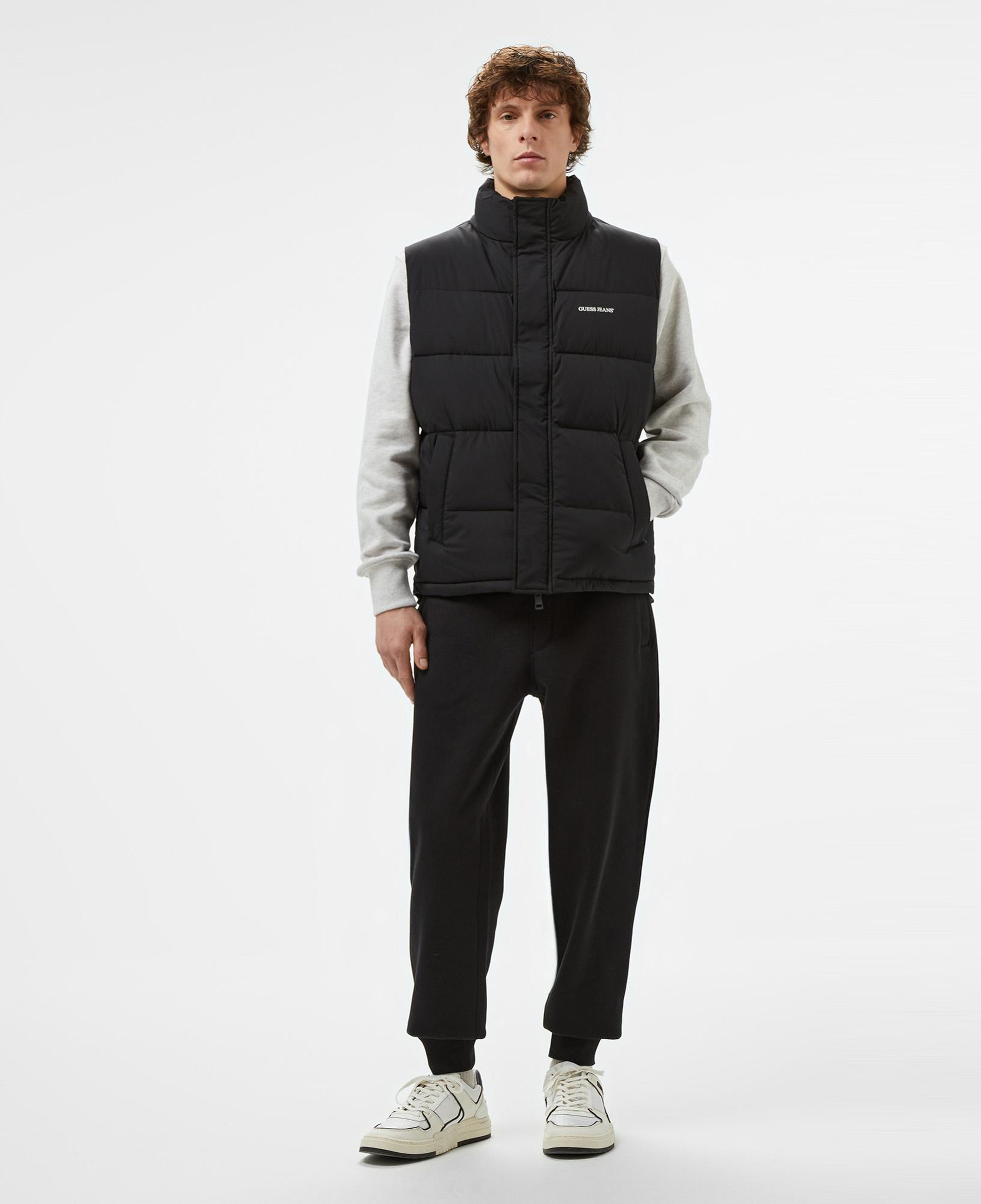 Guess ReLenght Vest Coated Light Poly Erkek Siyah Yelek