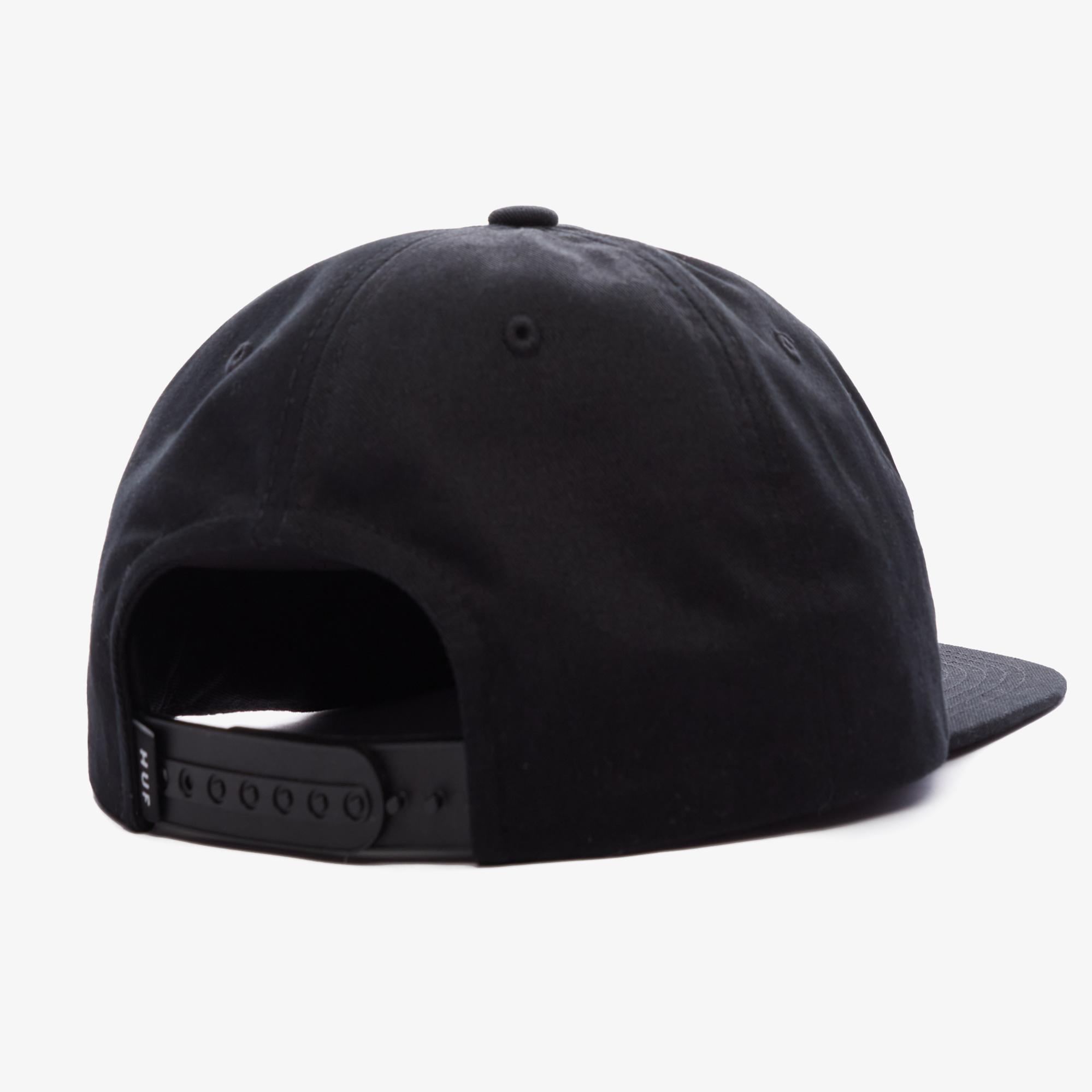 HUF Ess Unstructured Box Snapback Erkek Siyah Şapka