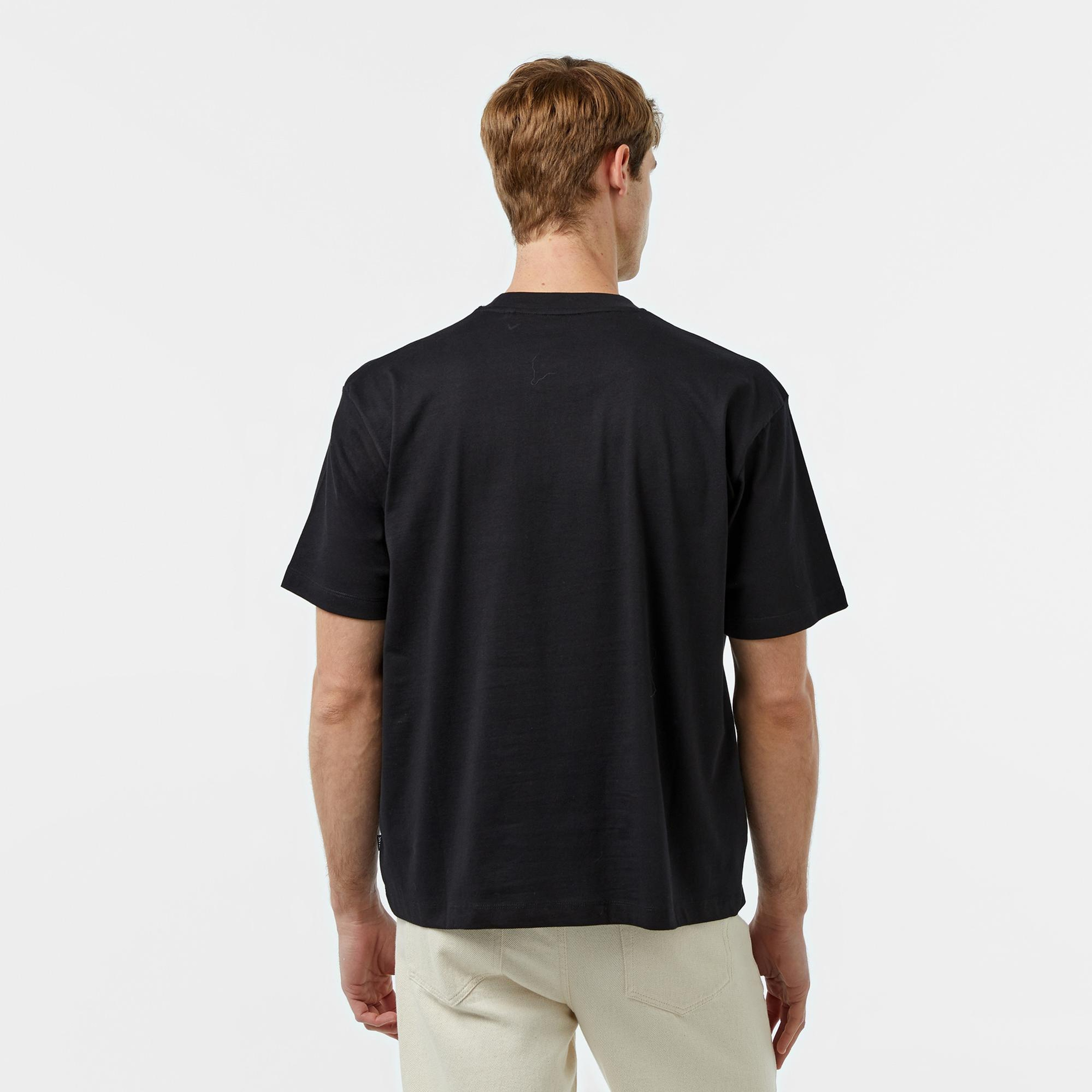 Guess Mini Tri Mid Organic Heavy Jersey 205 Erkek Siyah T-Shirt