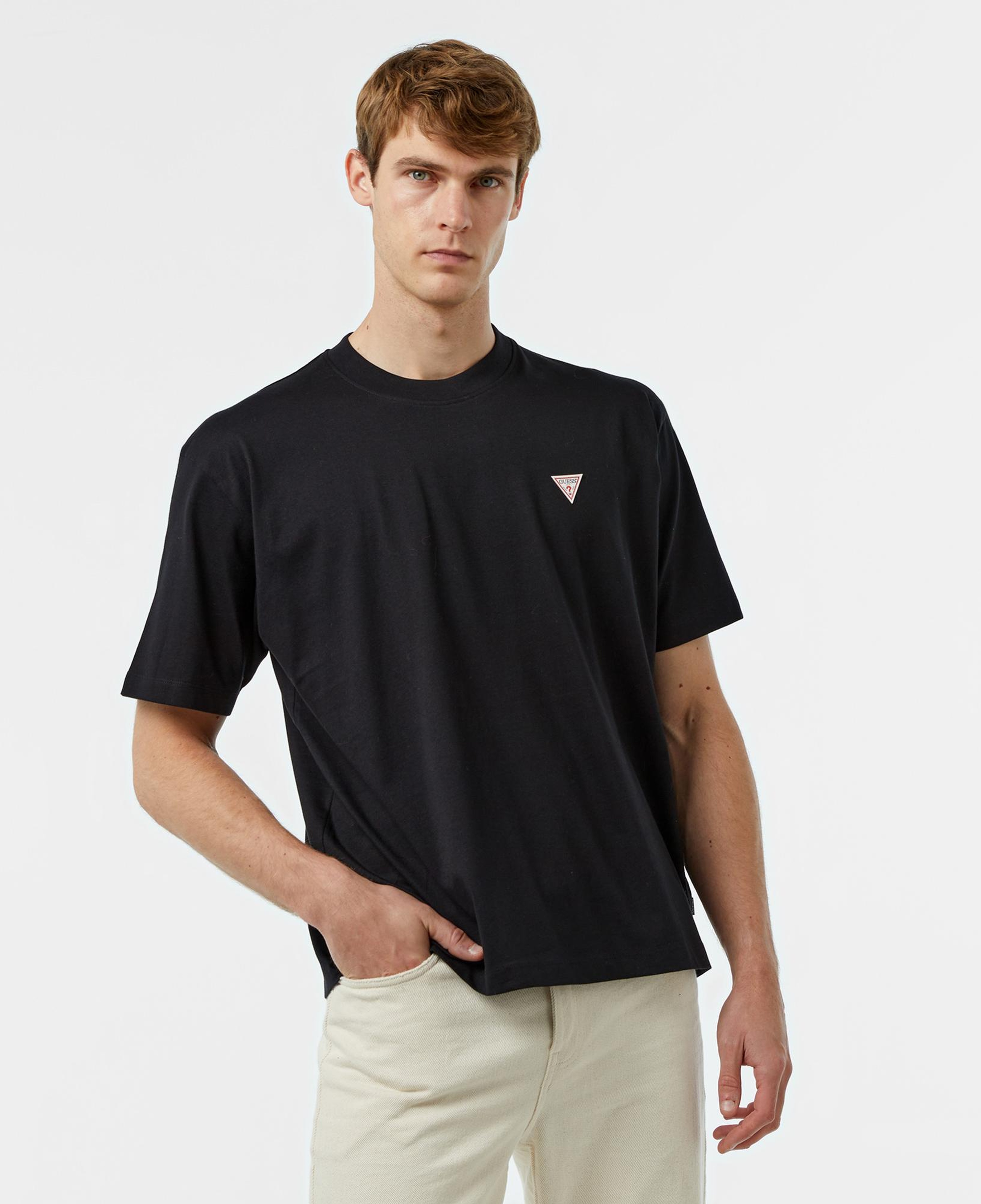 Guess Mini Tri Mid Organic Heavy Jersey 205 Erkek Siyah T-Shirt