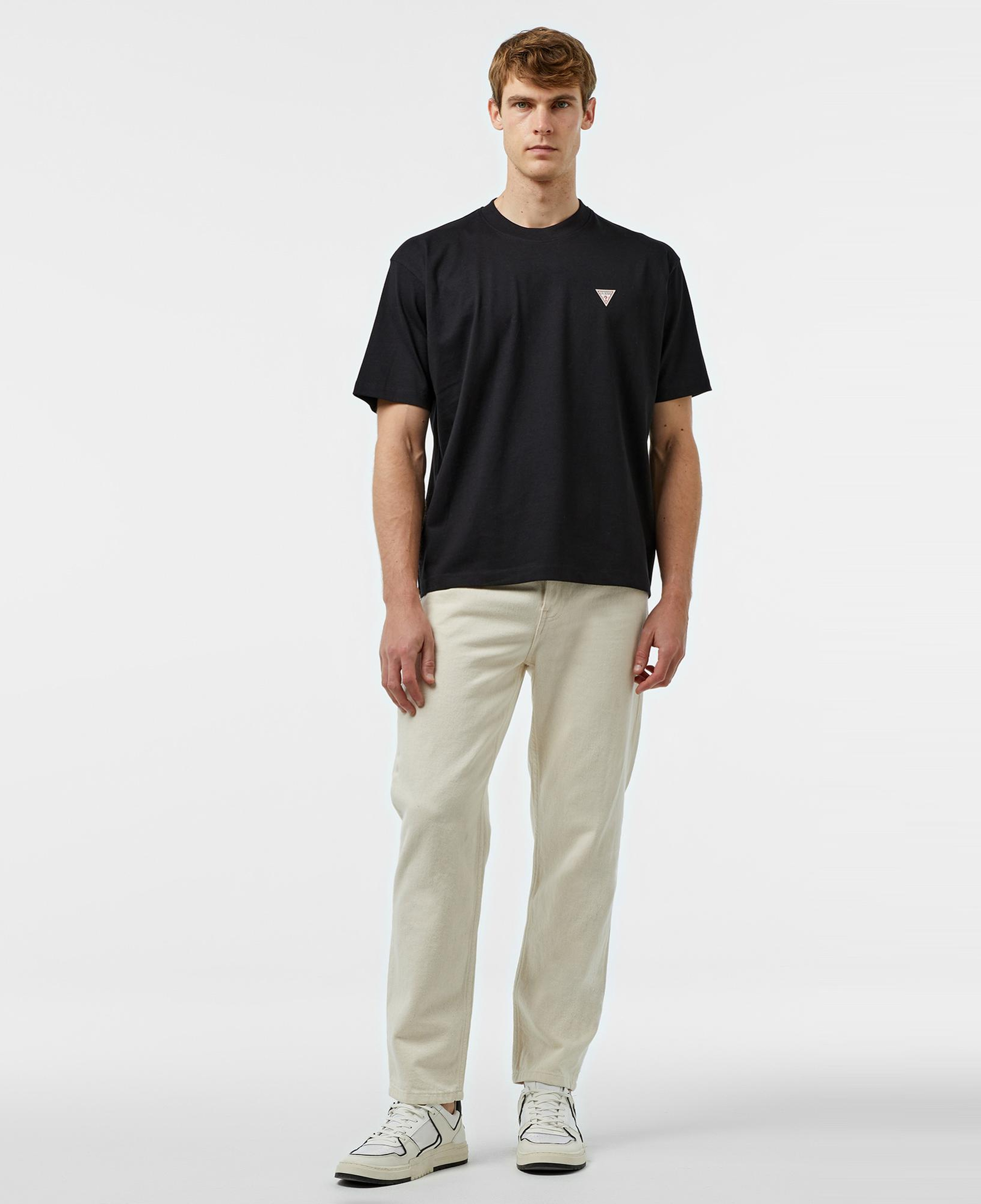 Guess Mini Tri Mid Organic Heavy Jersey 205 Erkek Siyah T-Shirt