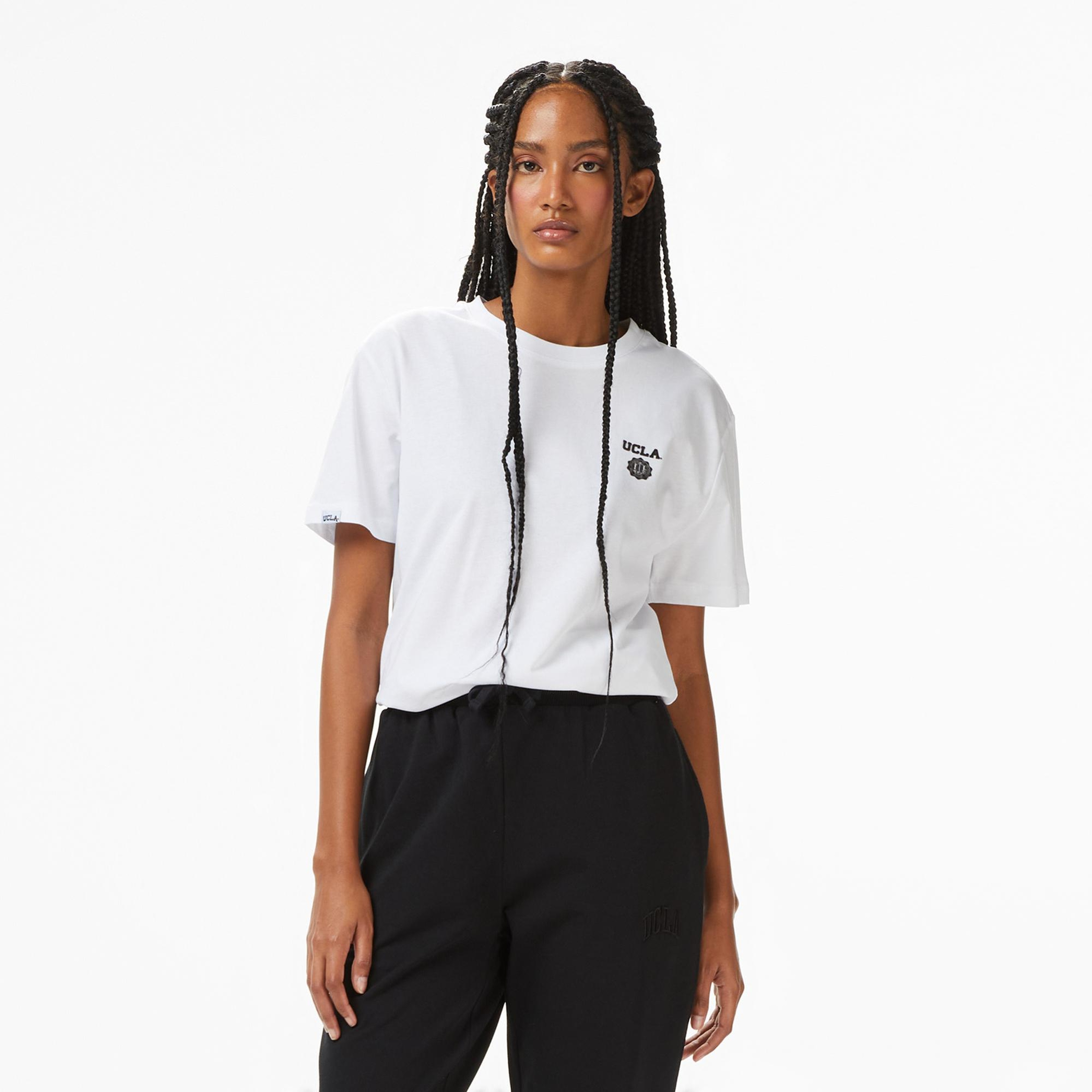 Ucla Bass Erkek Beyaz T-Shirt