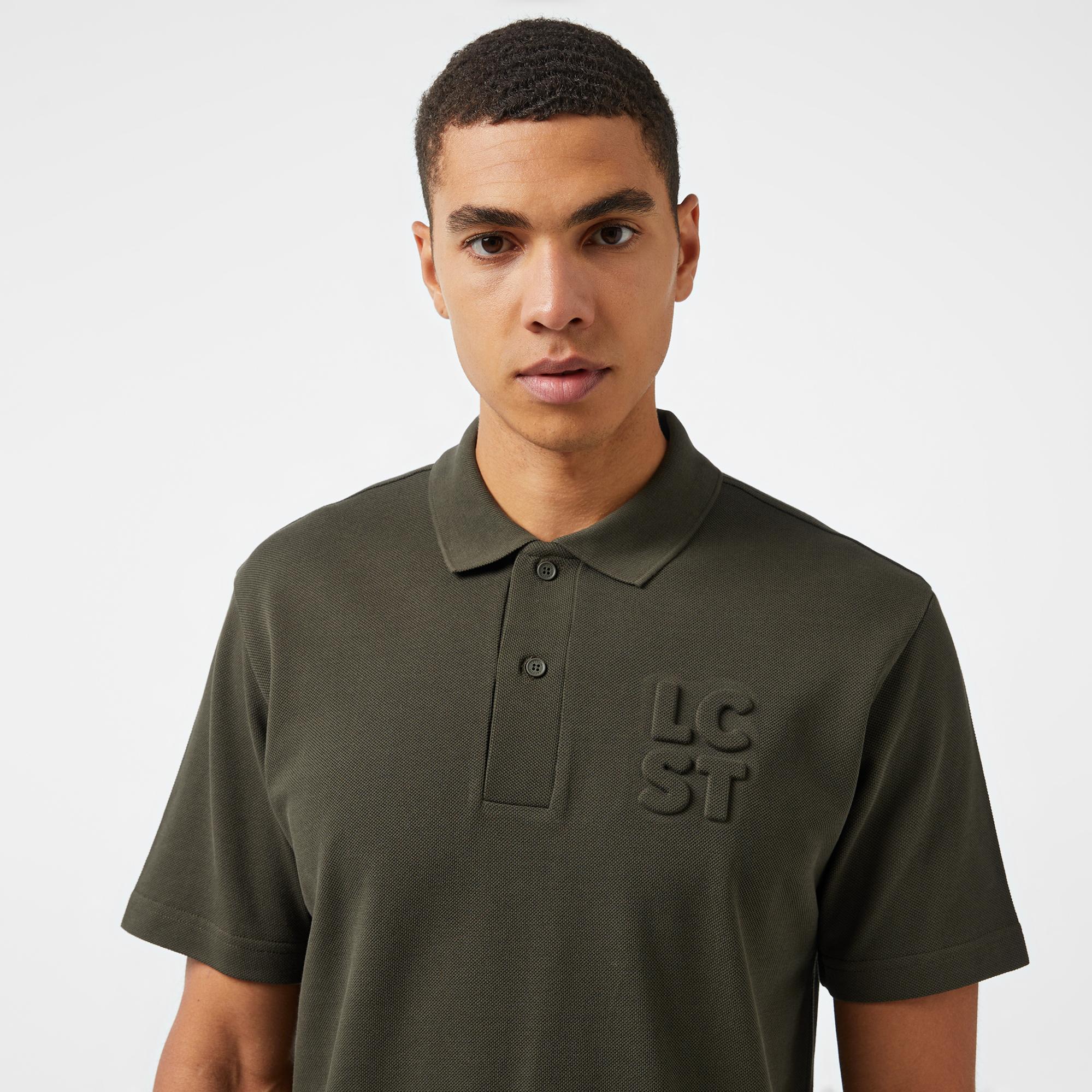 Lacoste Erkek Relaxed Fit Haki Polo