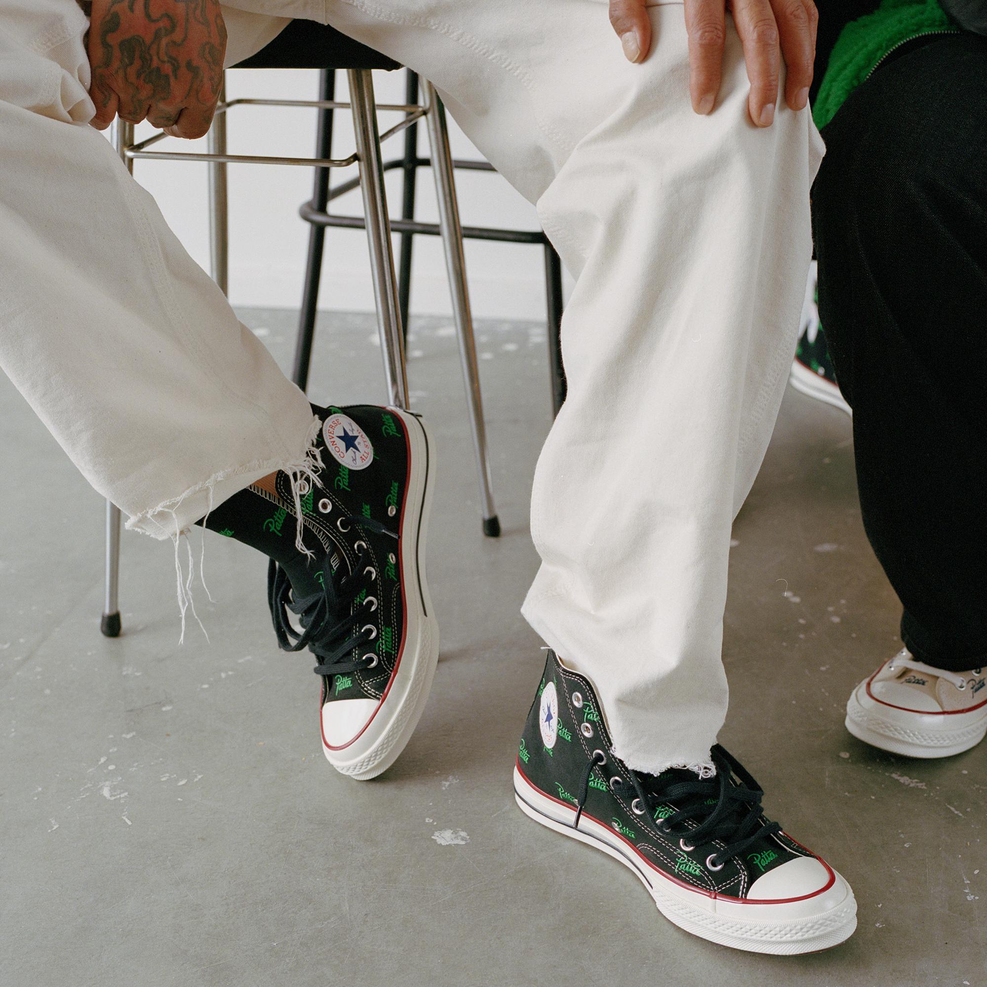 Converse X Patta Chuck 70 Unisex Siyah Bilekli Sneaker