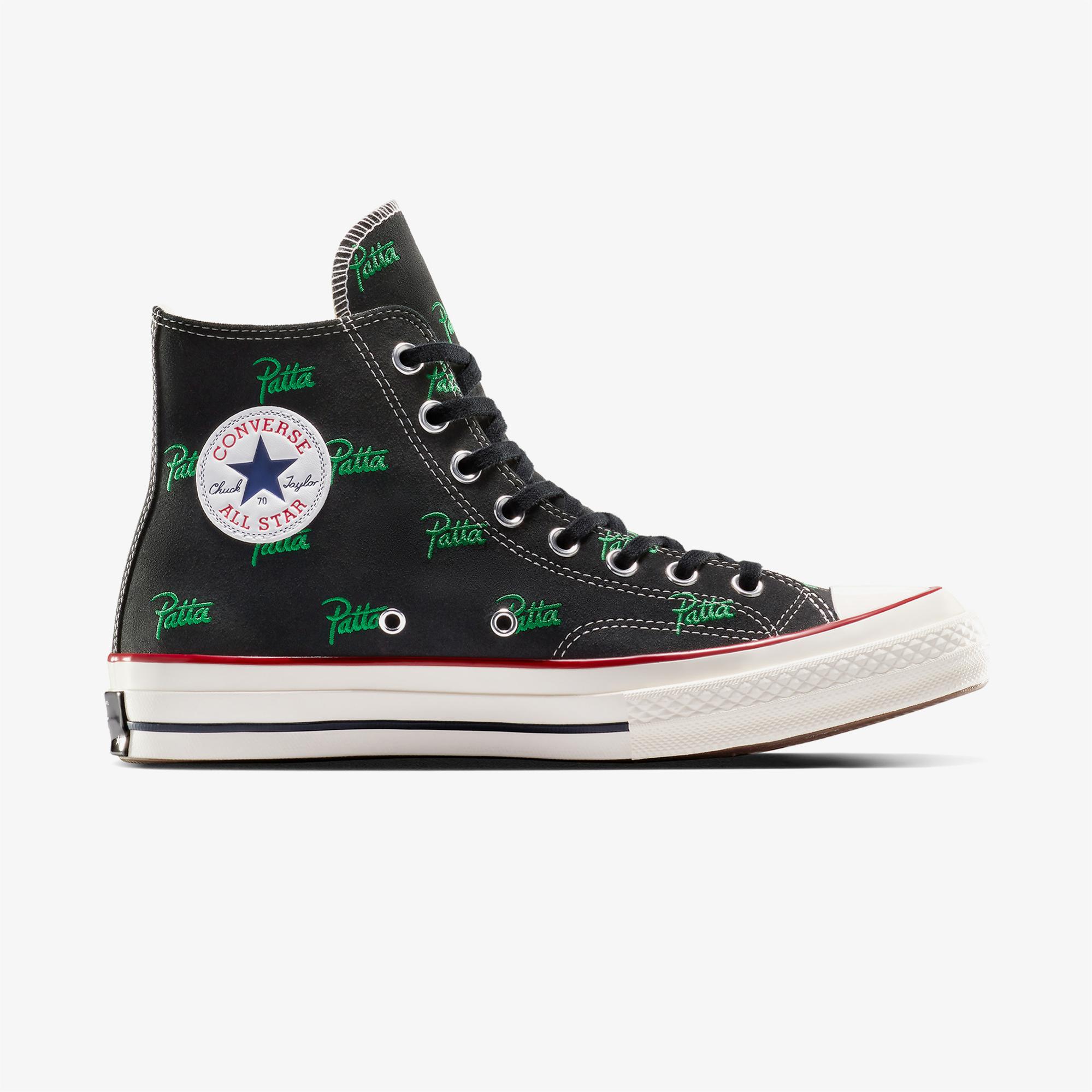 Converse X Patta Chuck 70 Unisex Siyah Bilekli Sneaker